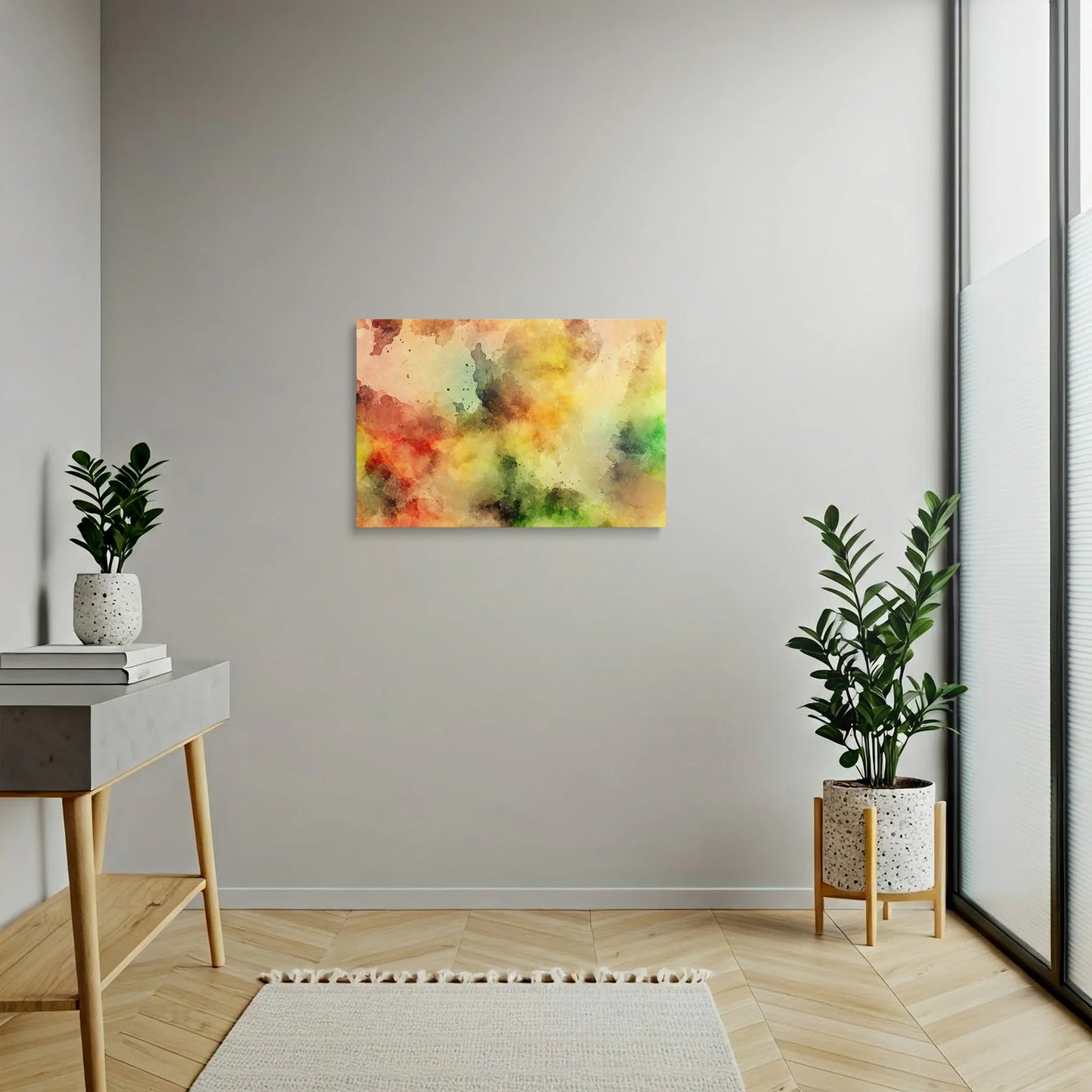 Tablou Abstract - Texturi Colorate și Plăcute - vedere hol