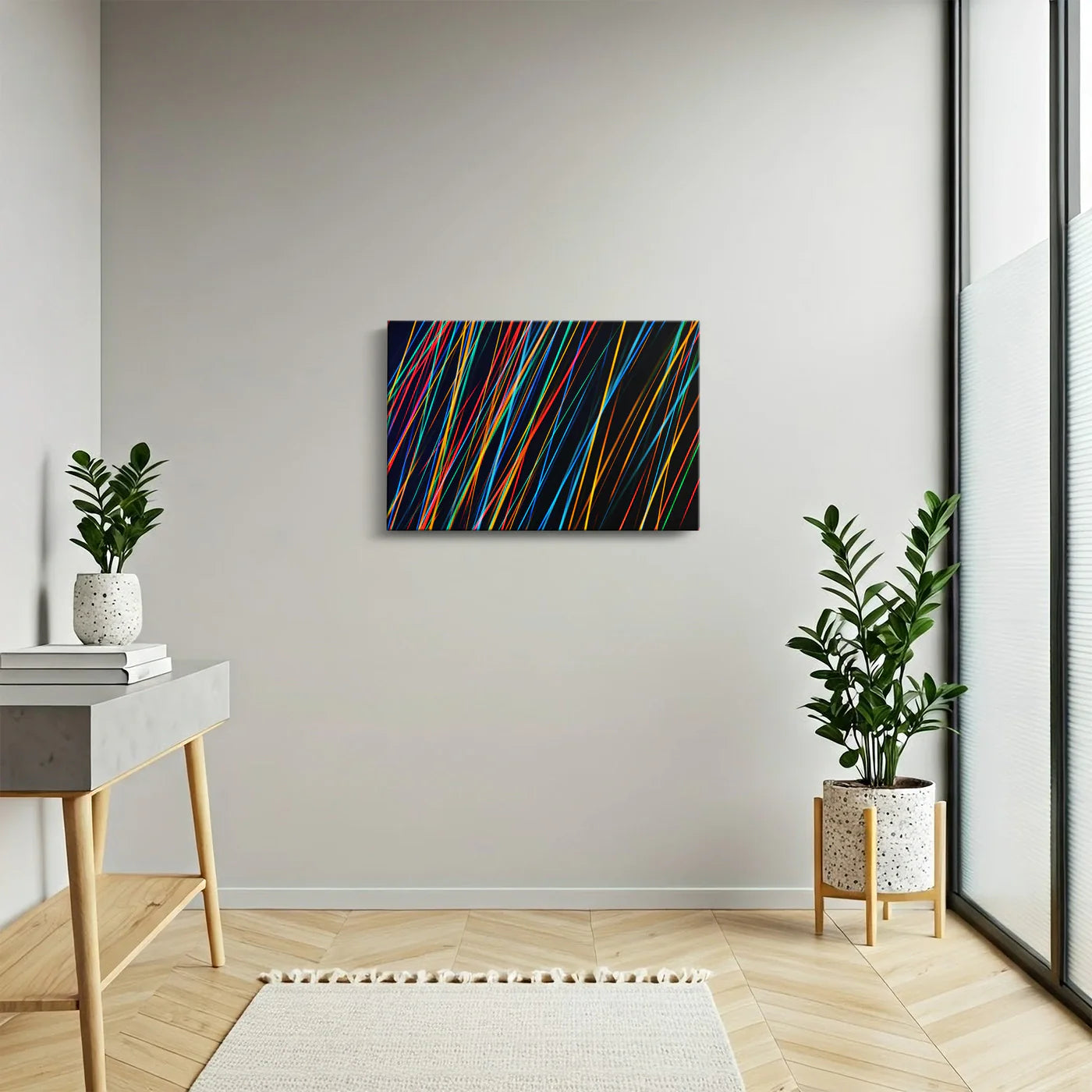 Tablou - Puncte de lumină în mișcare Vedere Hol