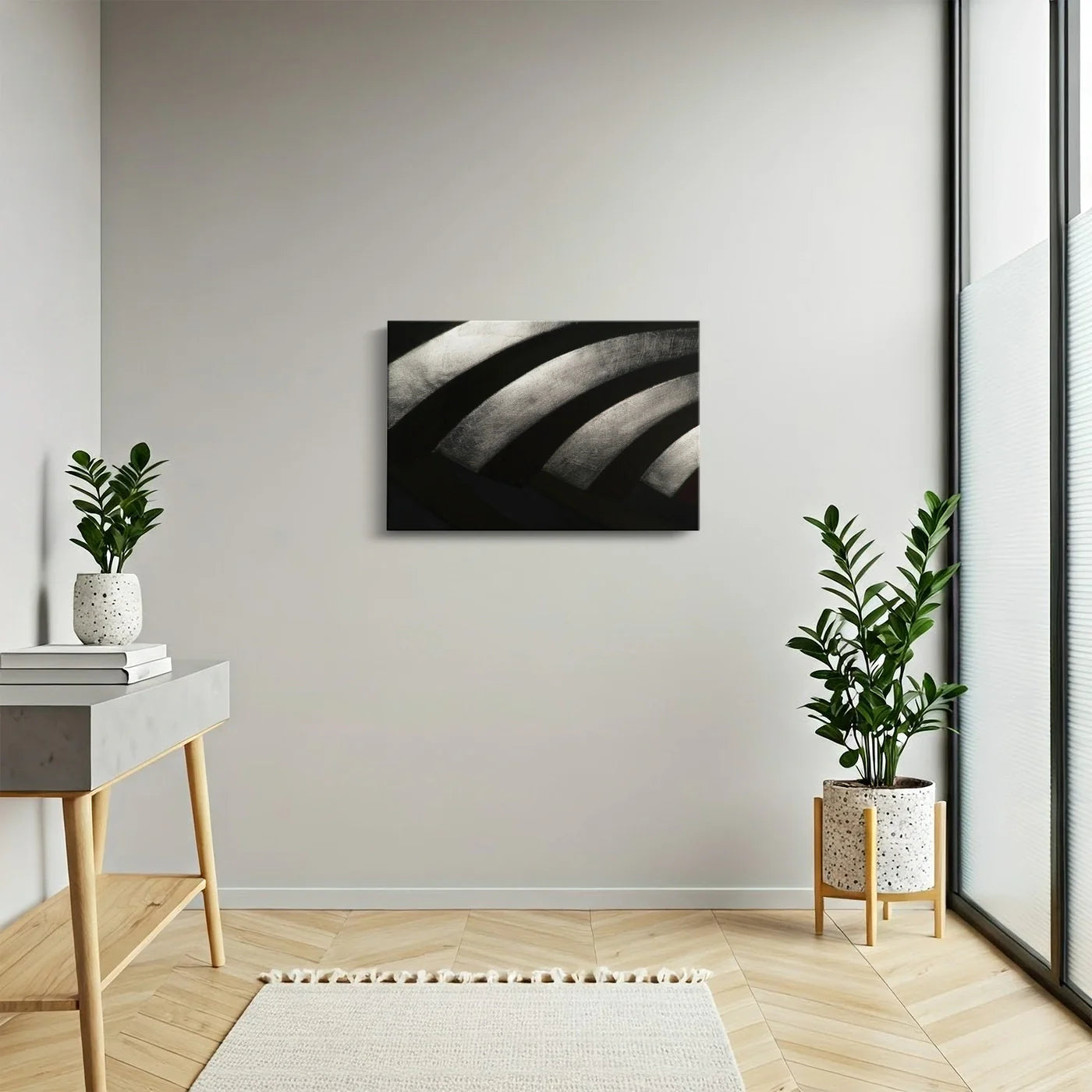 Tablou - Eleganță Metalică Vedere Hol