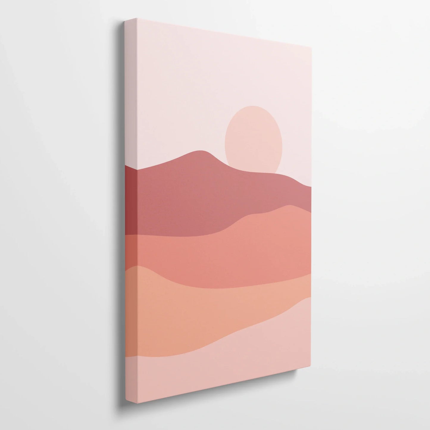 Tablou Abstract - Peisaj Minimalist cu Soare