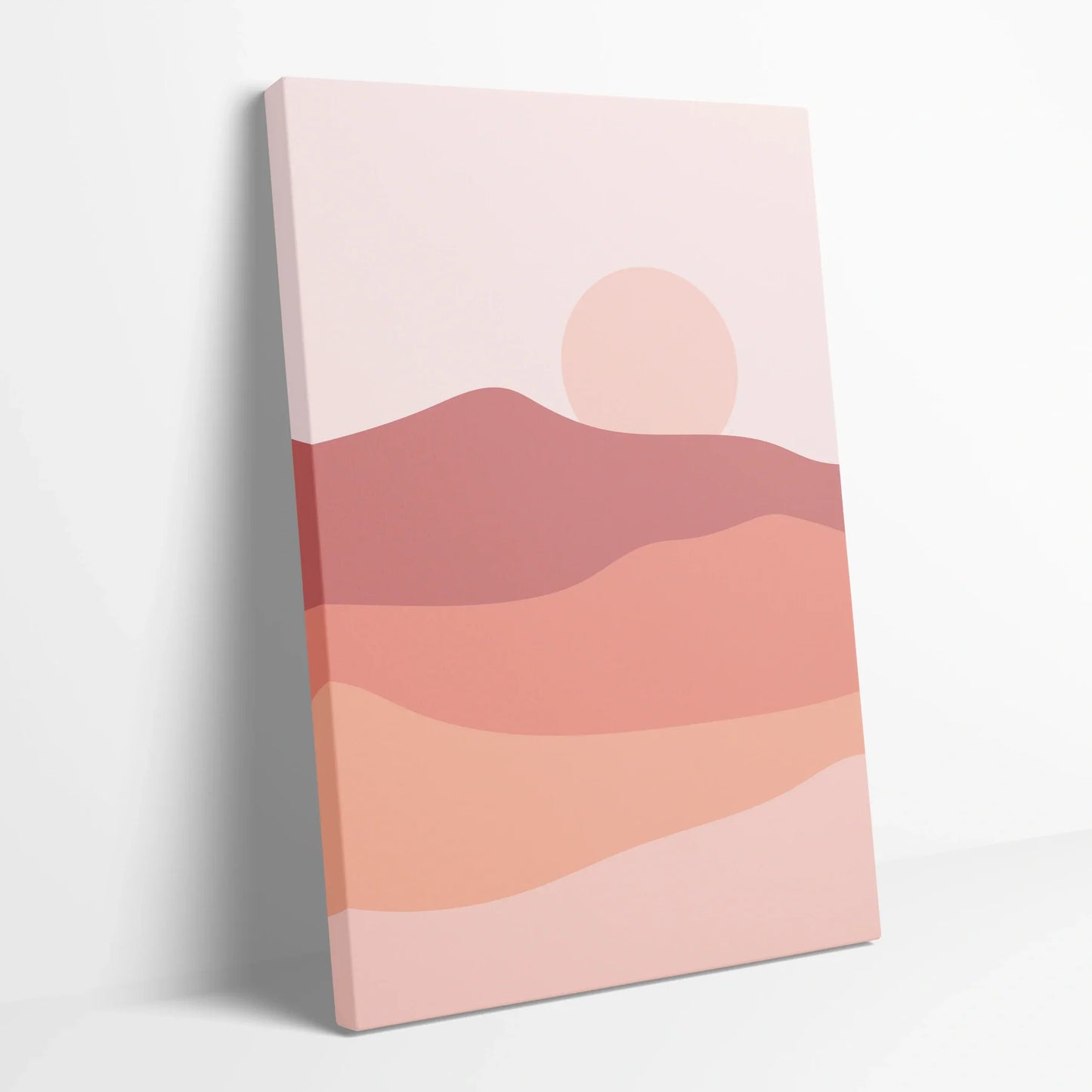 Tablou Abstract - Peisaj Minimalist cu Soare