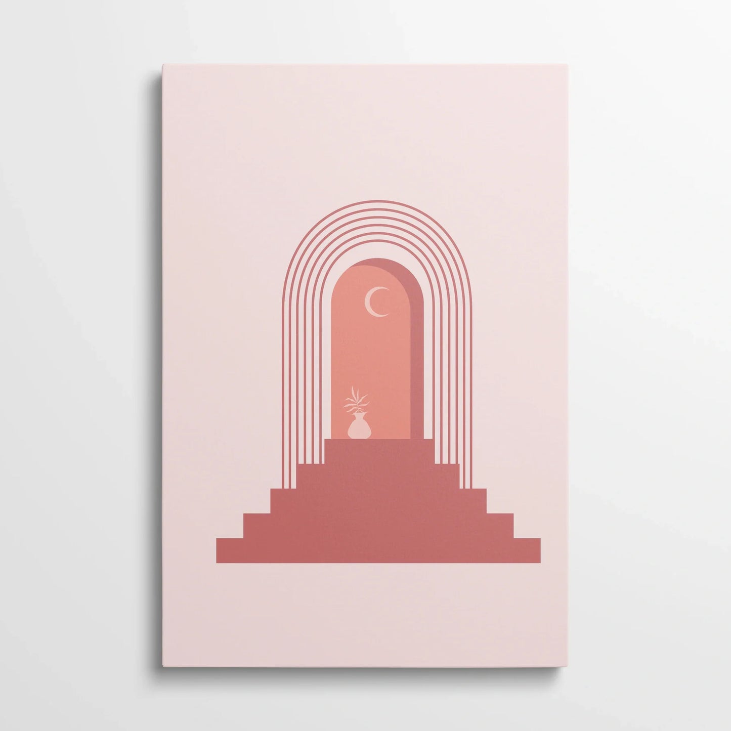 Tablou Abstract - Arhitectură Minimalistă și Calmă - vedere din fata