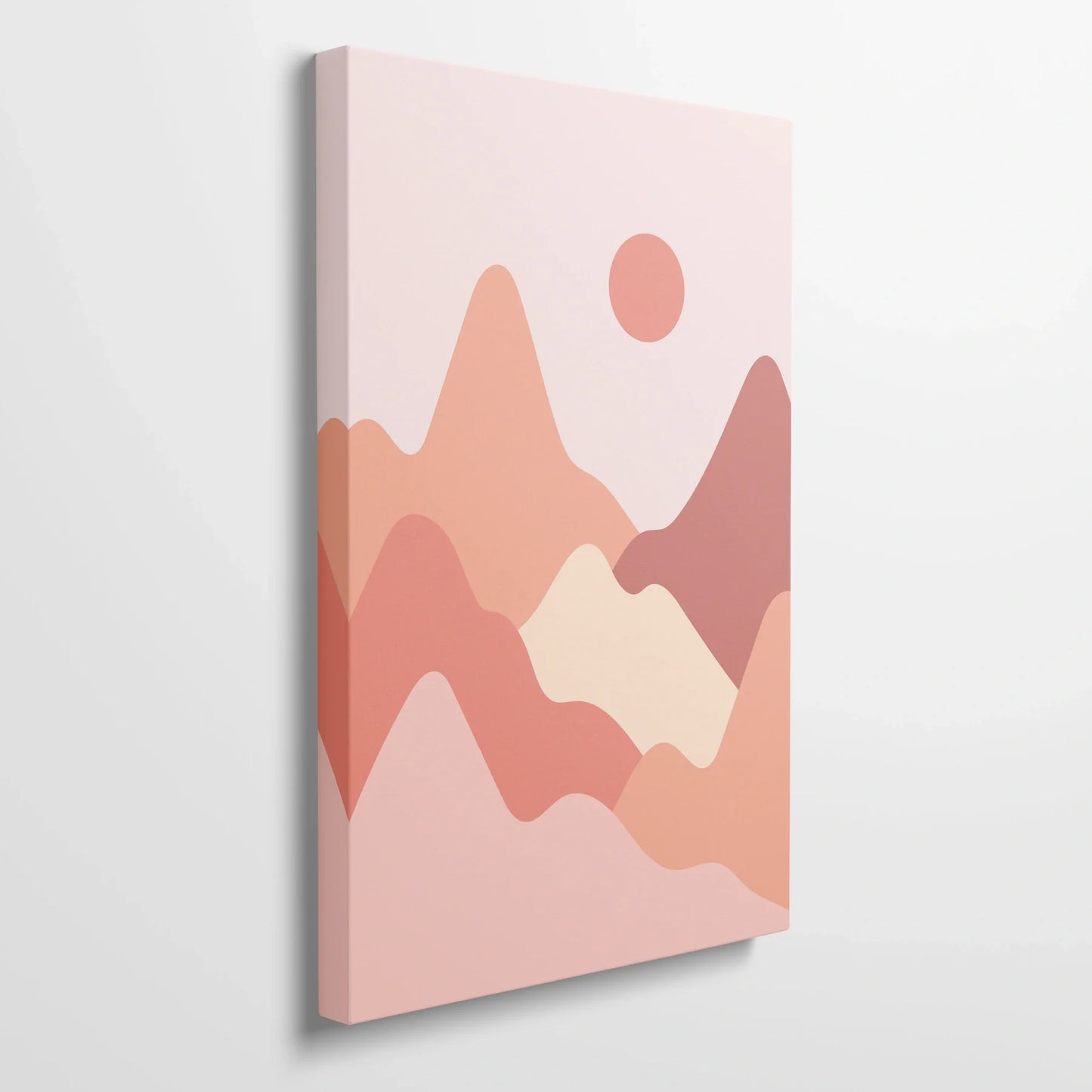 Tablou Abstract - Peisaje Minimaliste în Nuanțe Călduroase