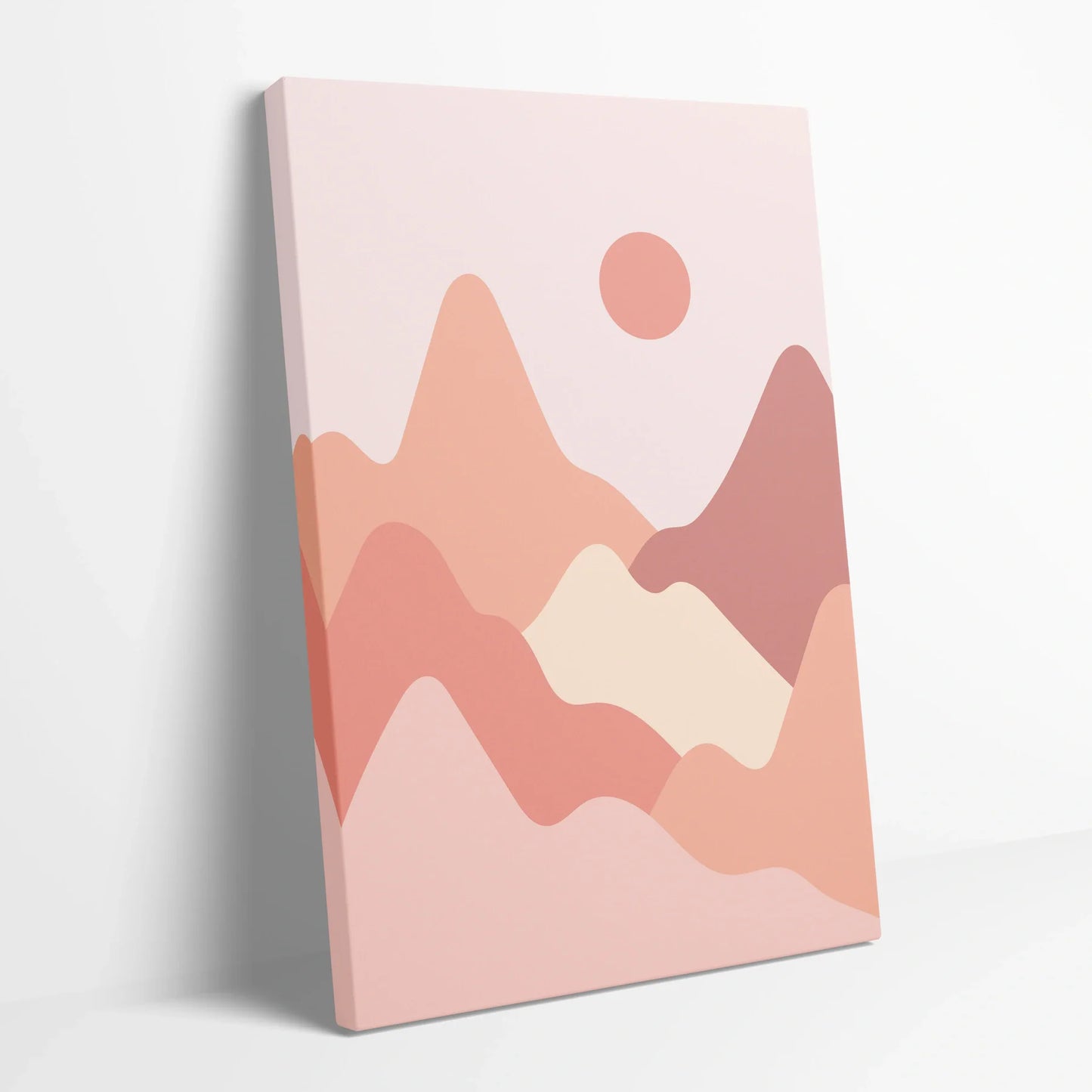 Tablou Abstract - Peisaje Minimaliste în Nuanțe Călduroase