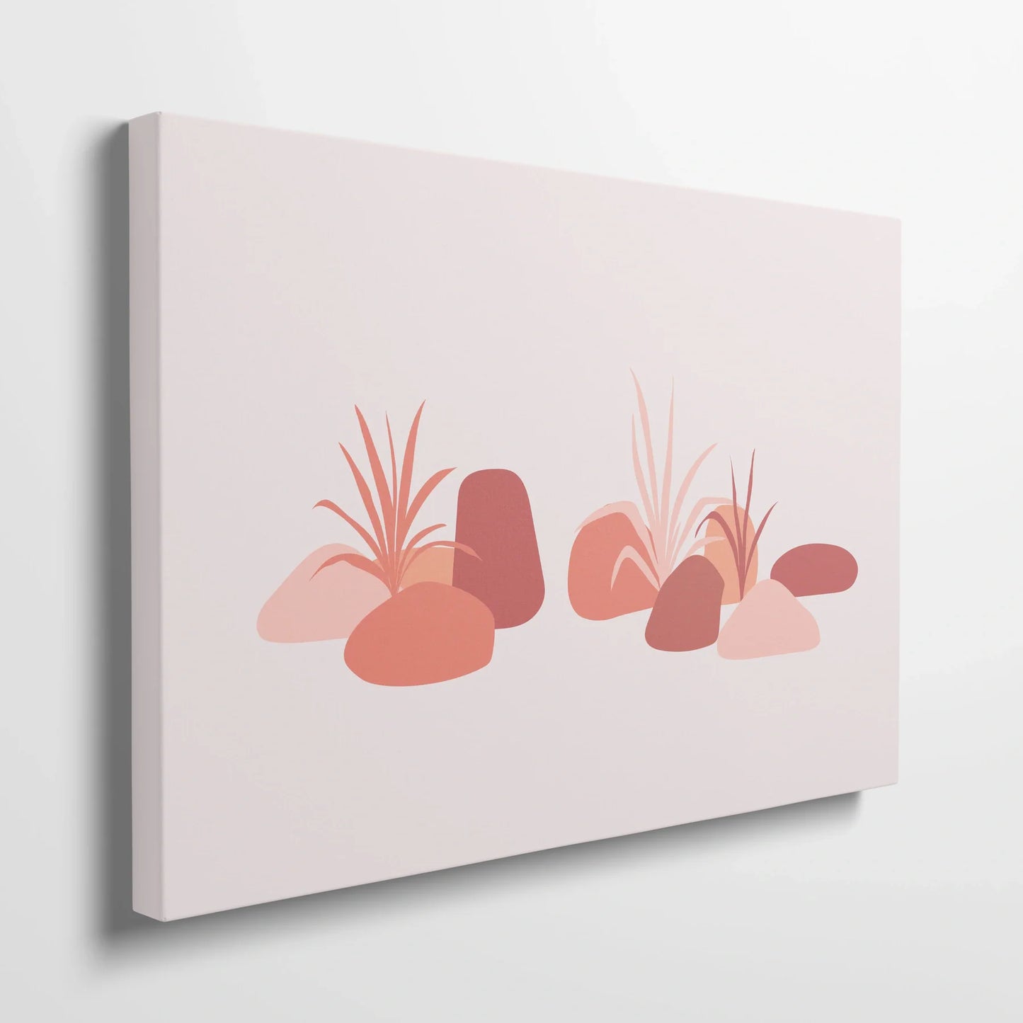 Tablou Abstract - Natură Minimalistă în Tonuri Calde