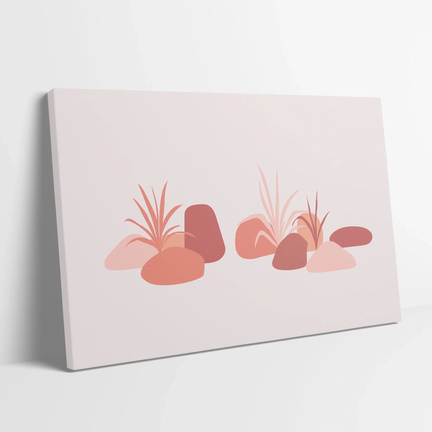 Tablou Abstract - Natură Minimalistă în Tonuri Calde