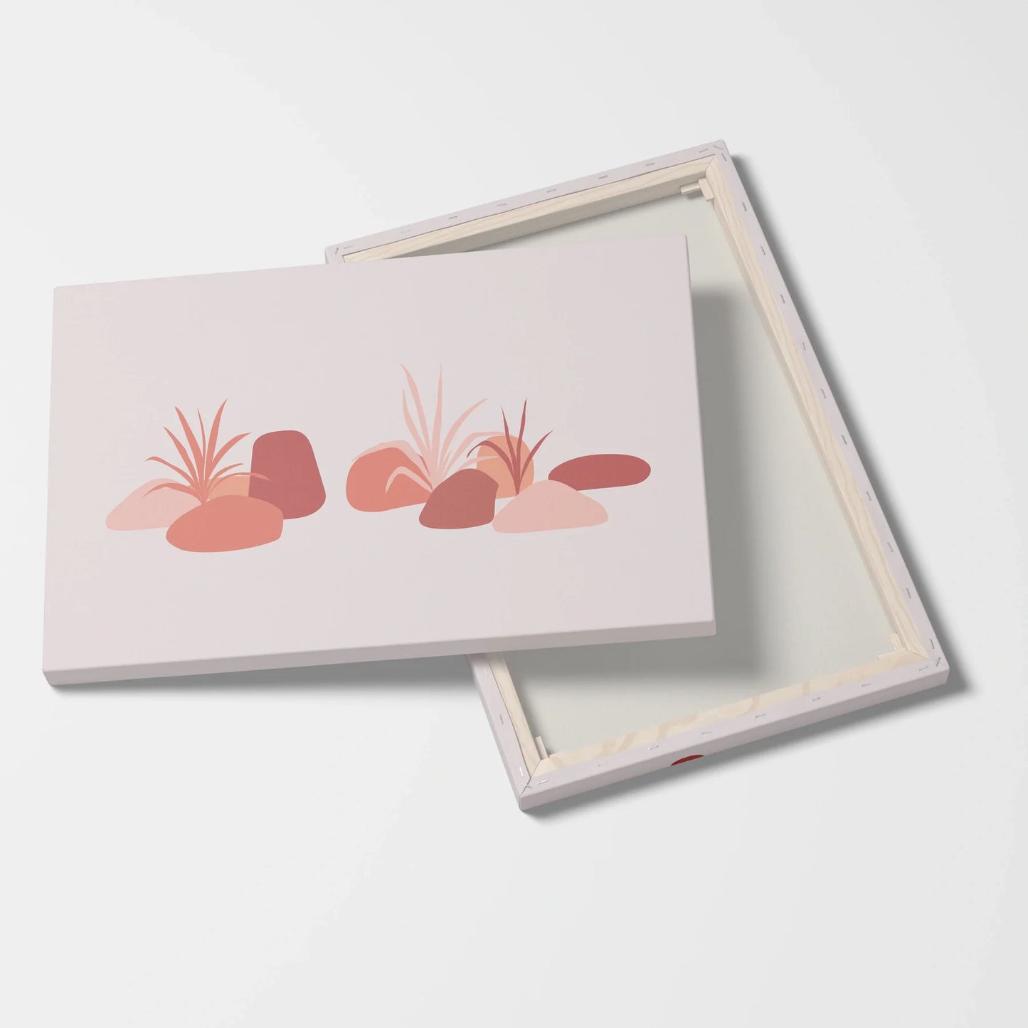 Tablou Abstract - Natură Minimalistă în Tonuri Calde