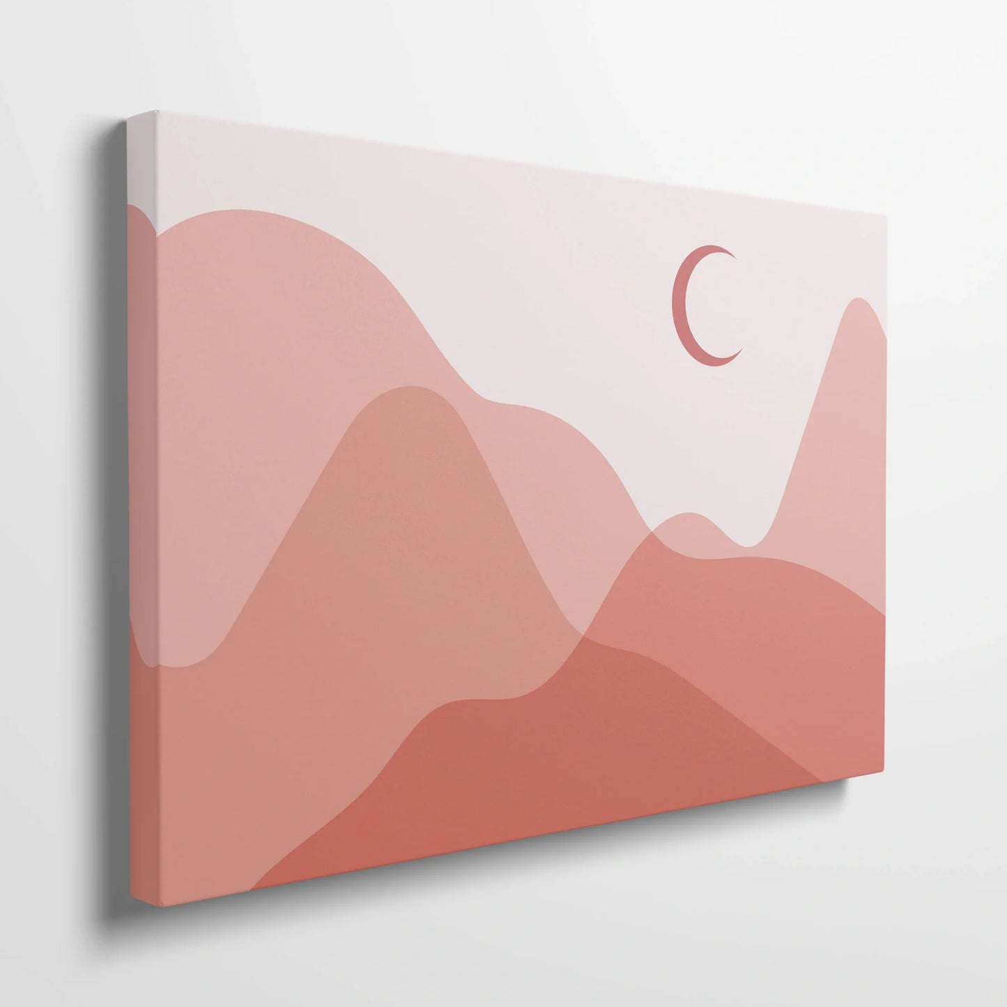 Tablou Abstract - Peisaj Minimalist în Nuante Calde