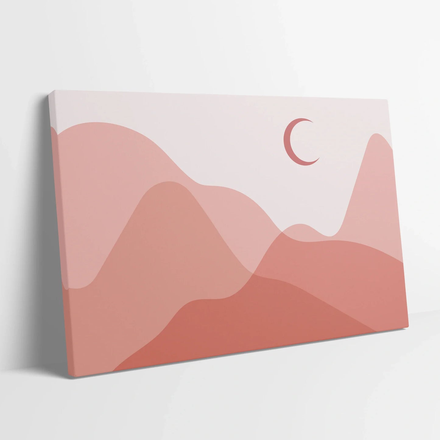 Tablou Abstract - Peisaj Minimalist în Nuante Calde