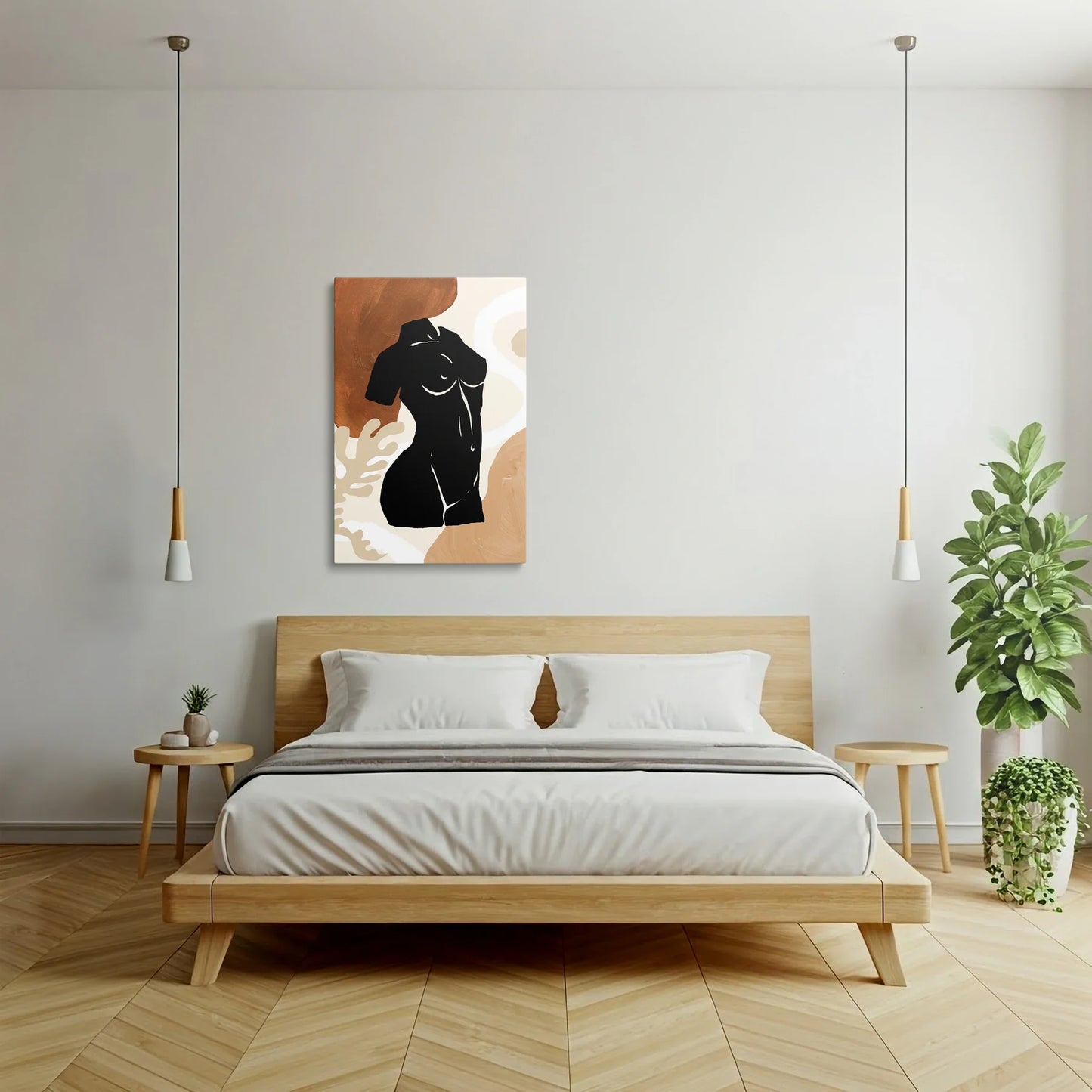 Tablou Abstract - Forme Minimaliste și Sugestii Artistice