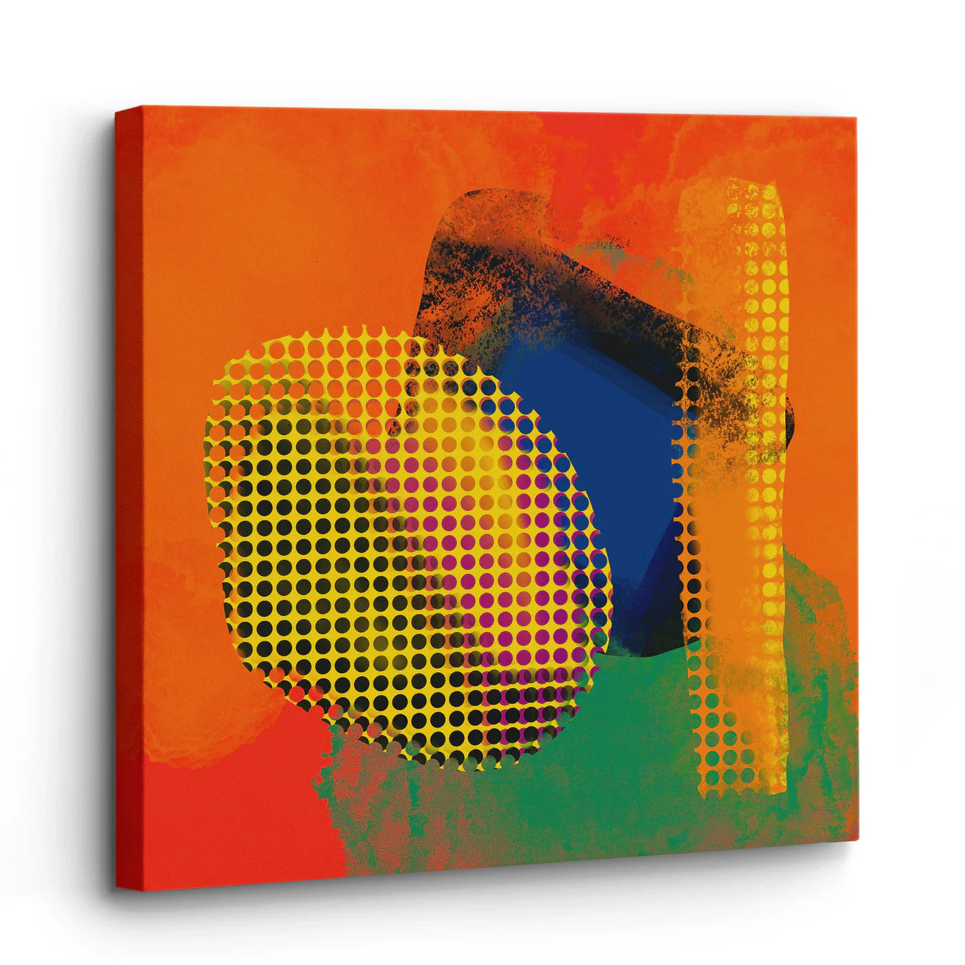 Tablou - Artă Abstractă Vibrantă Vedere Living