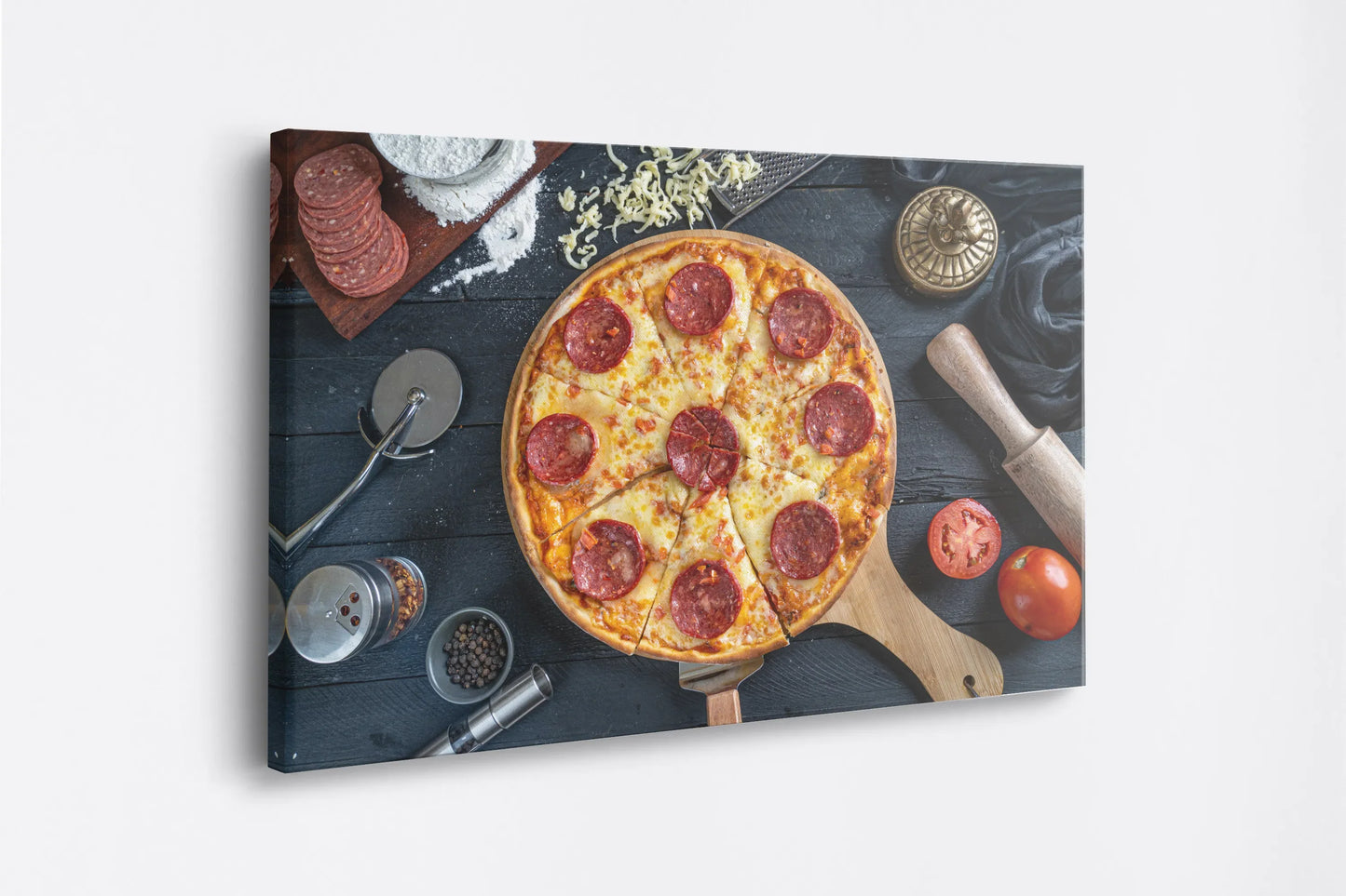 Tablou - Pizza Delicioasă Vedere Lateral