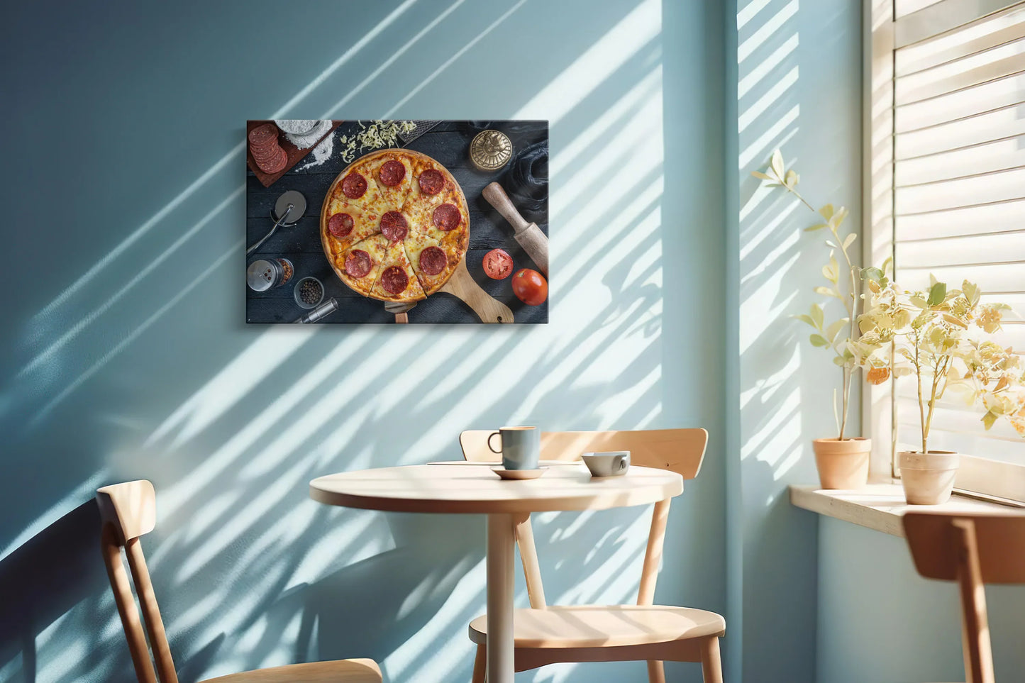 Tablou - Pizza Delicioasă Vedere Bucatarie