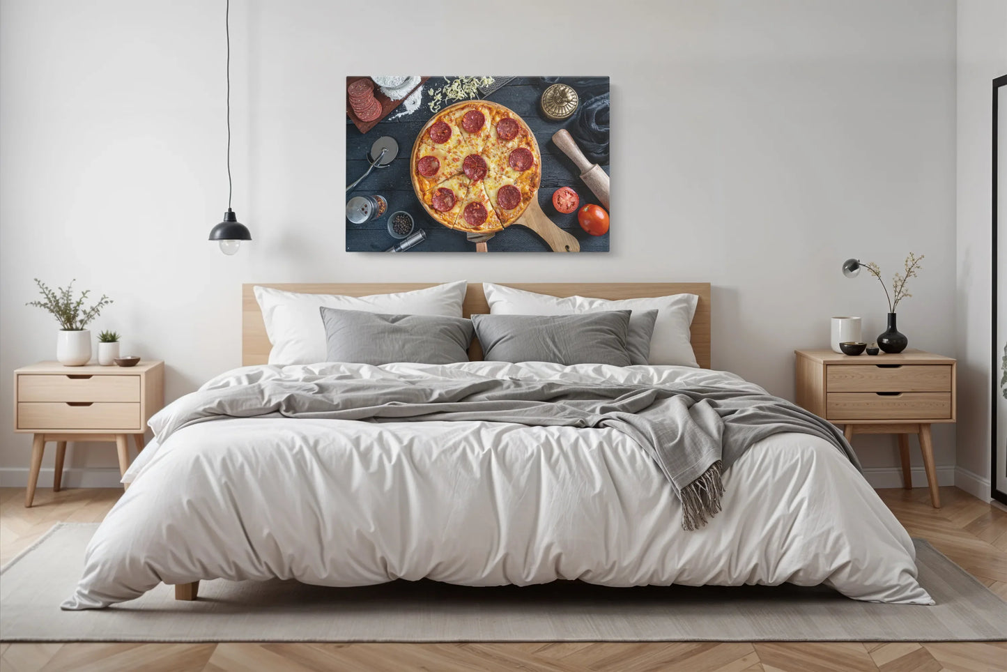 Tablou - Pizza Delicioasă Vedere Dormitor