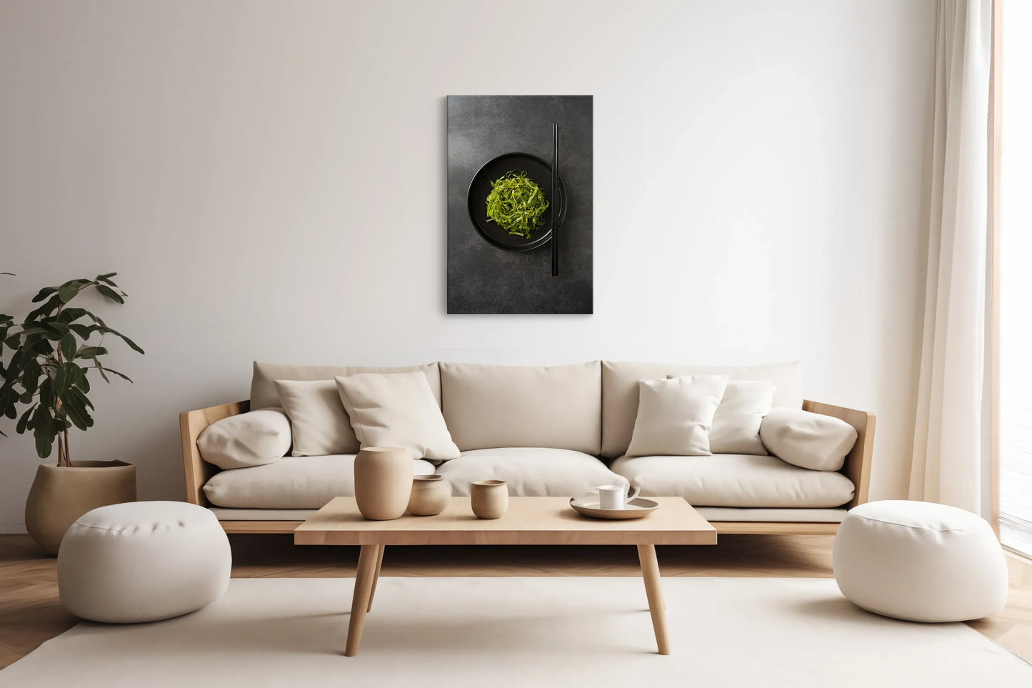 Tablou - Armonie Verde Delicat Vedere Living