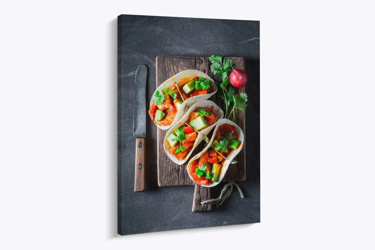 Tablou - Arta Culinară Vibrantă Vedere Lateral