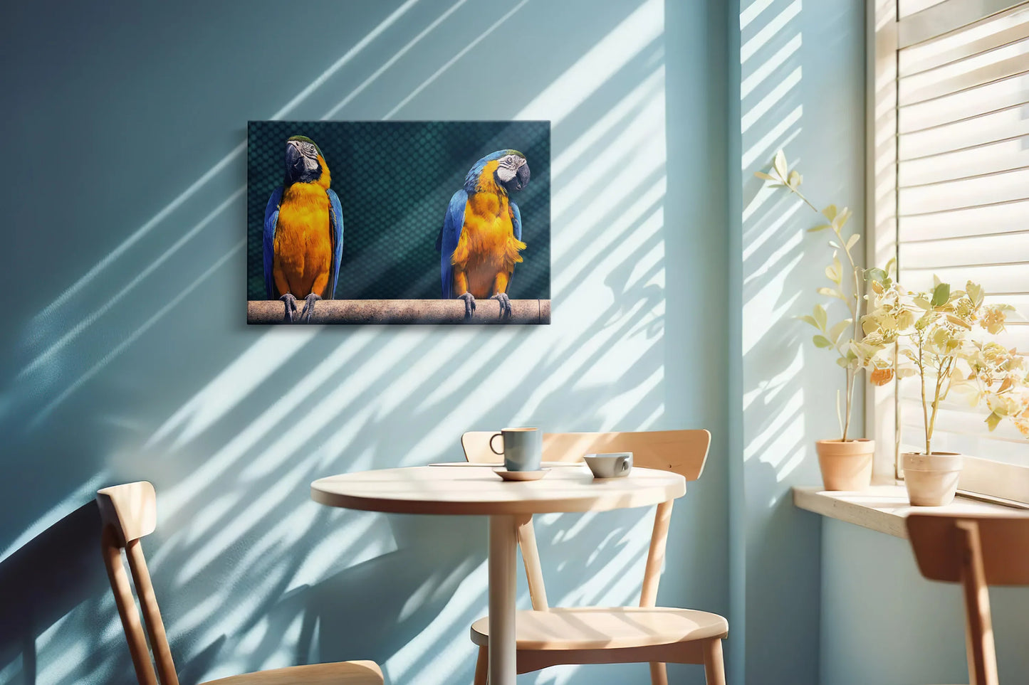 Tablou - Colorful Macaws Vedere Bucatarie