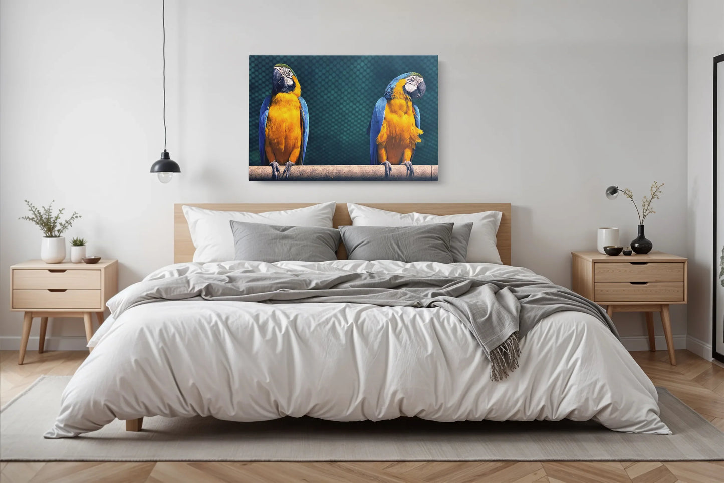 Tablou - Colorful Macaws Vedere Dormitor