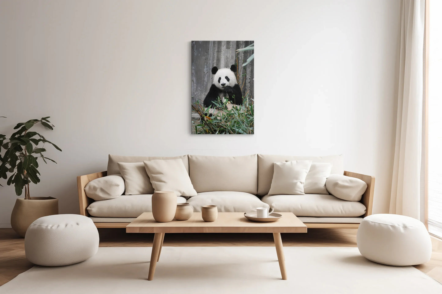 Tablou - Panda Pitoresc Vedere Living