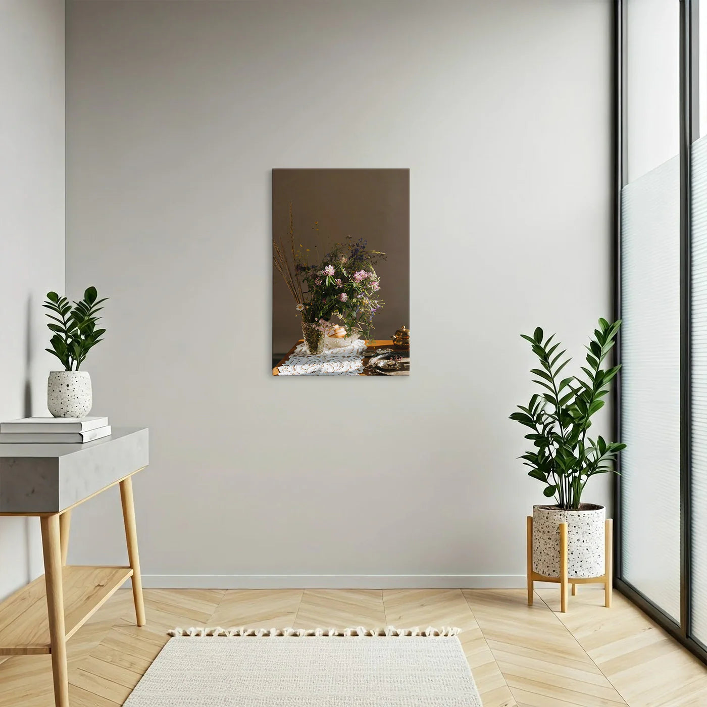 Tablou - Eleganță Florală Timeless Vedere Hol