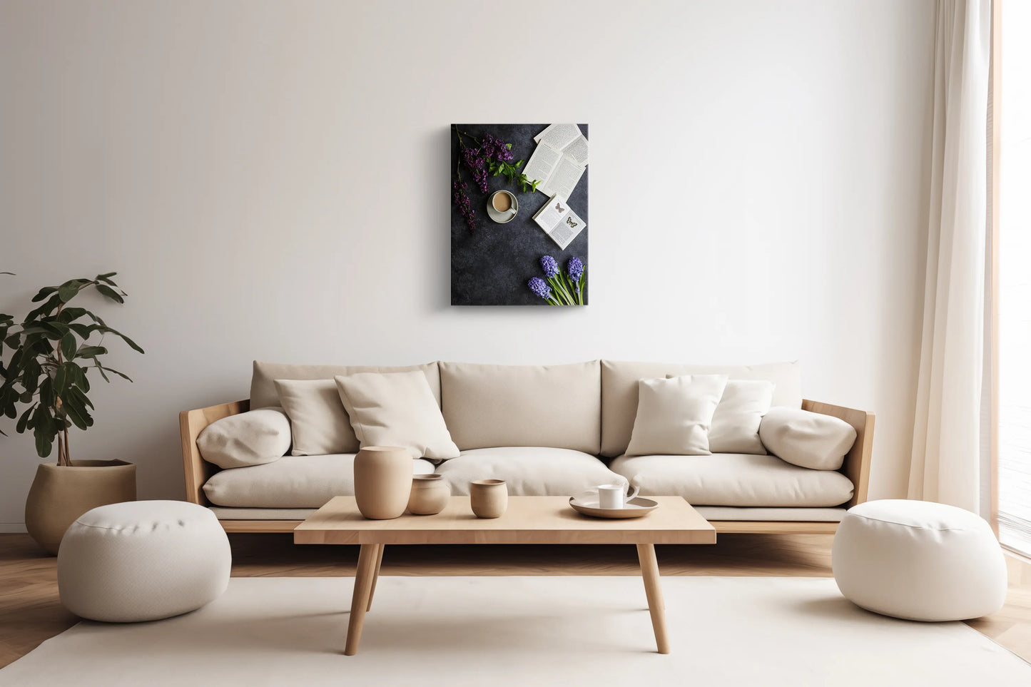 Tablou - Relaxare Florală Vedere Living