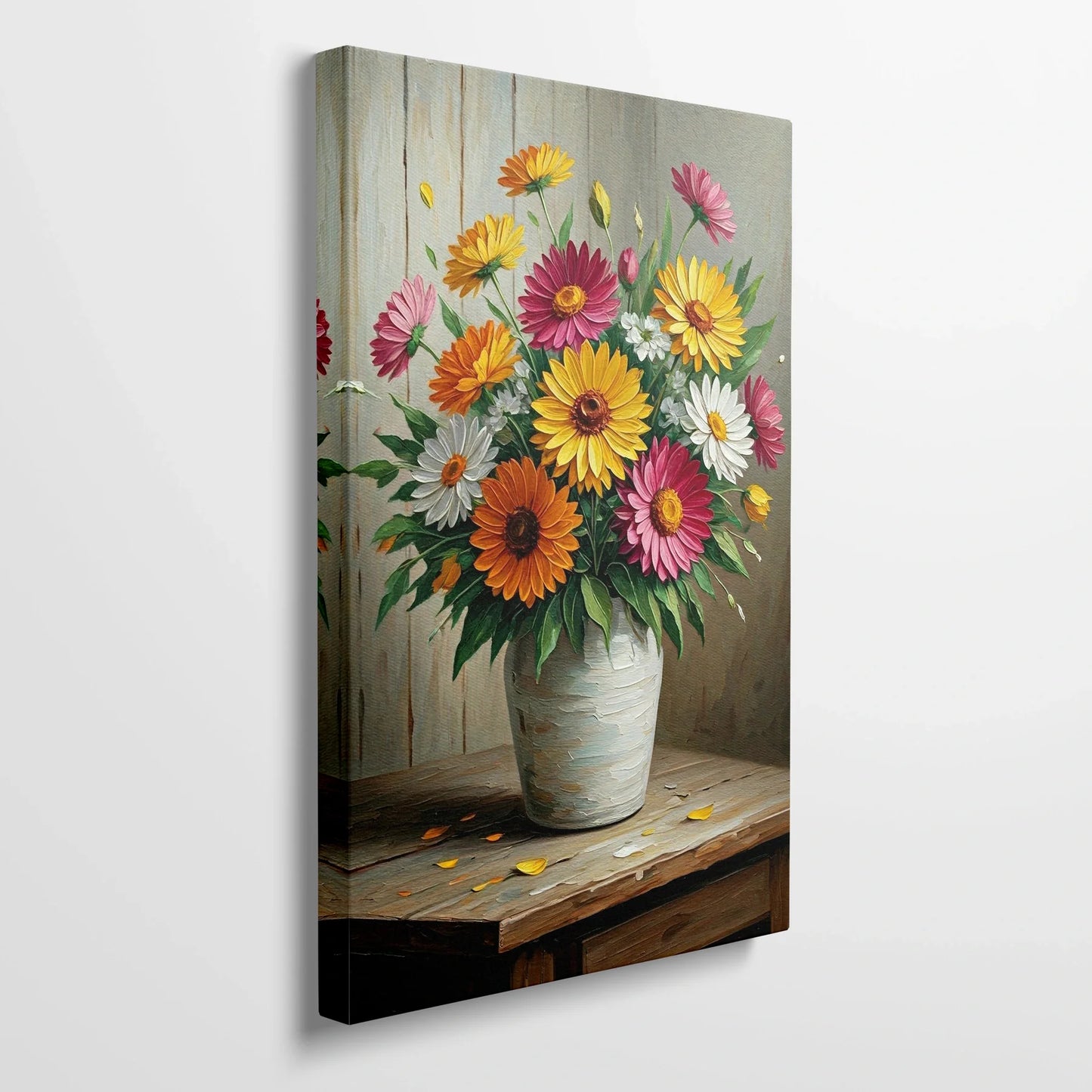 Tablou Flori - Buchet Colorat cu Flori de Vară