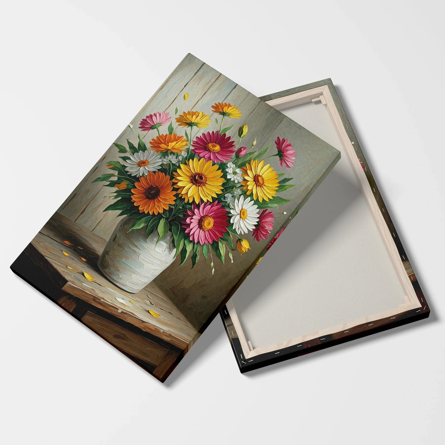 Tablou Flori - Buchet Colorat cu Flori de Vară