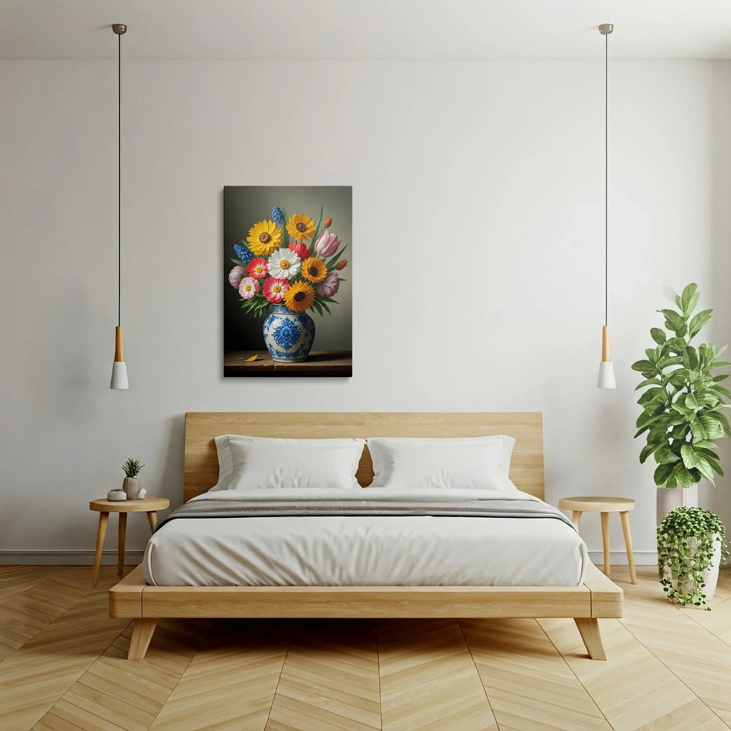Tablou Flori - Buchet Colorat cu Dimensiuni Mari