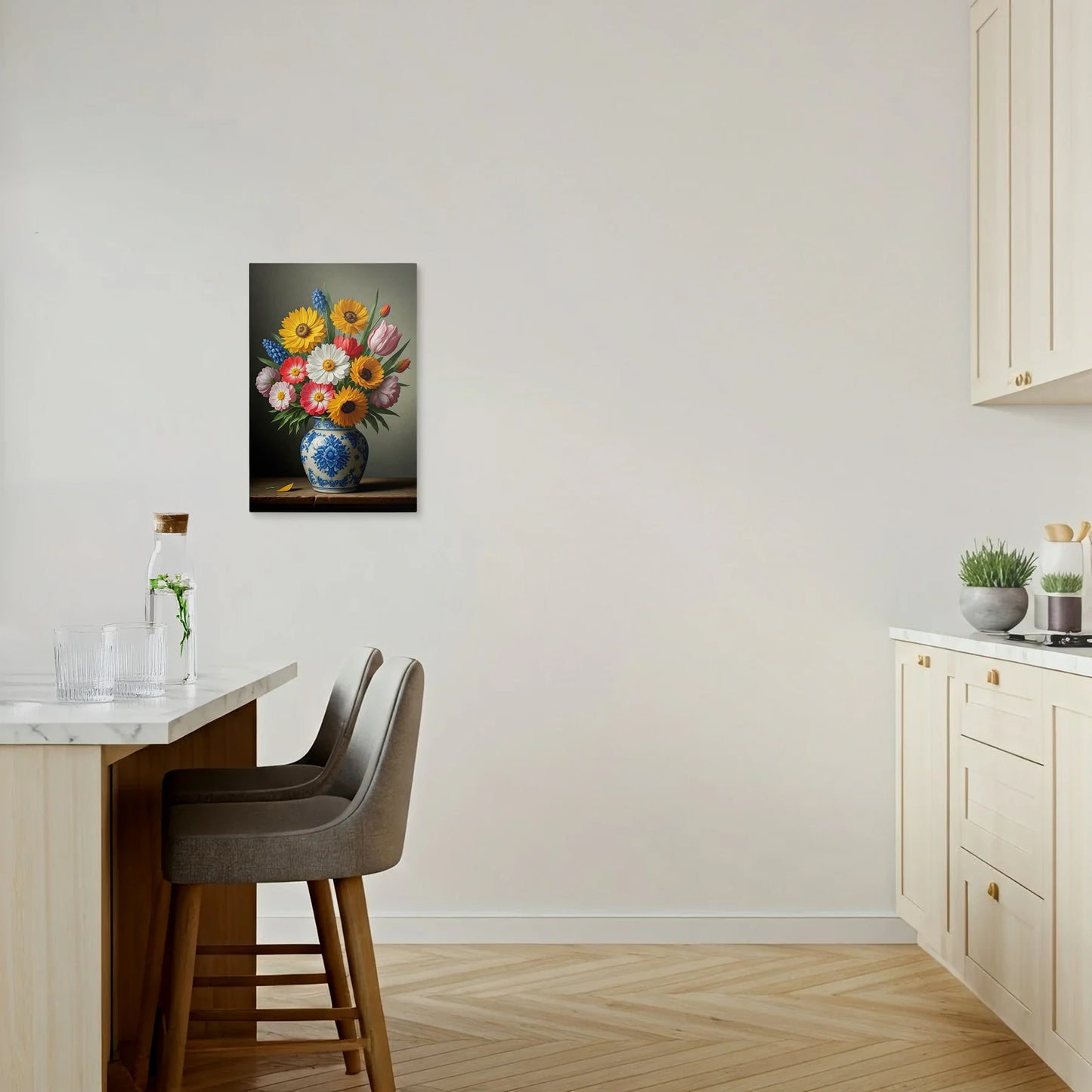 Tablou Flori - Buchet Colorat cu Dimensiuni Mari
