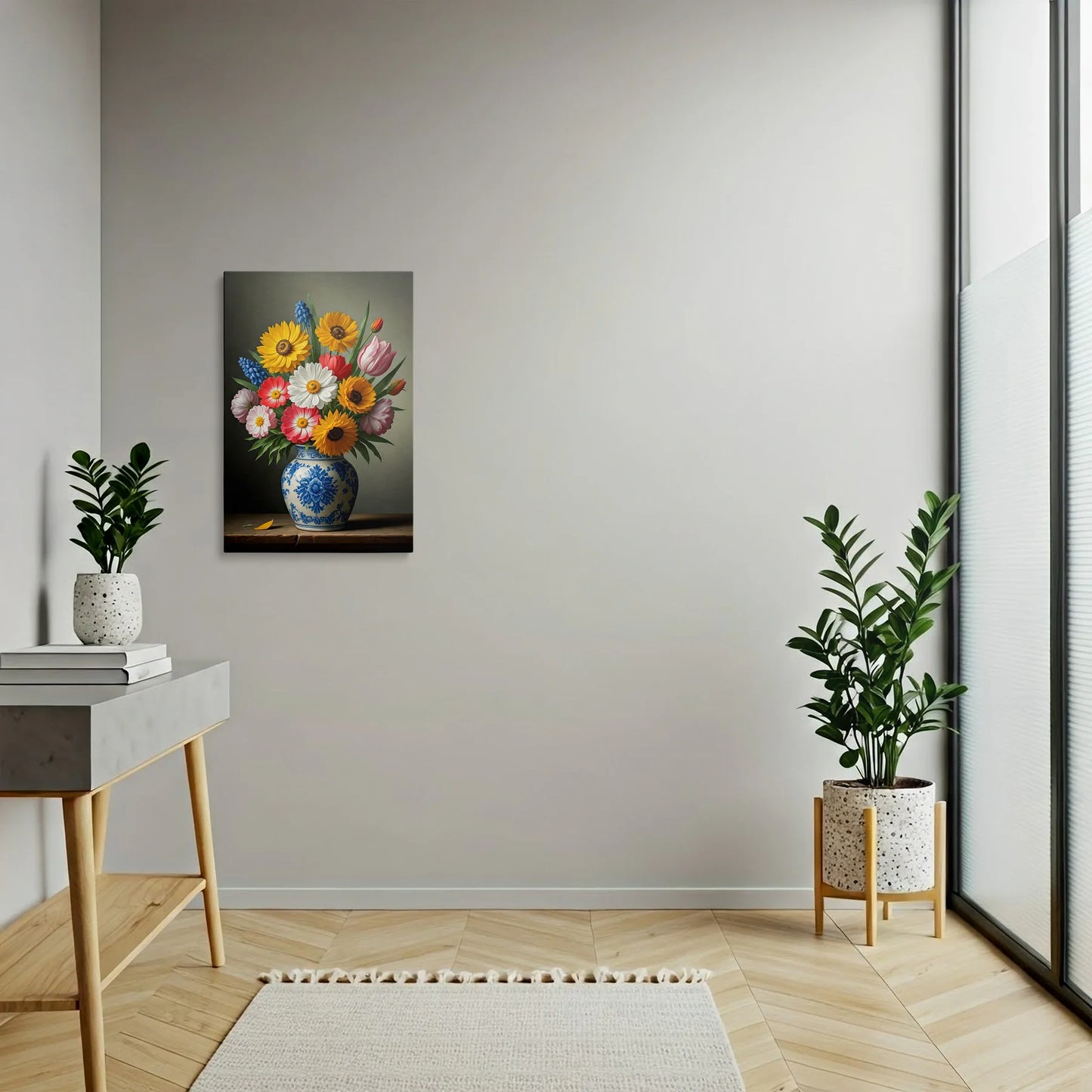 Tablou Flori - Buchet Colorat cu Dimensiuni Mari