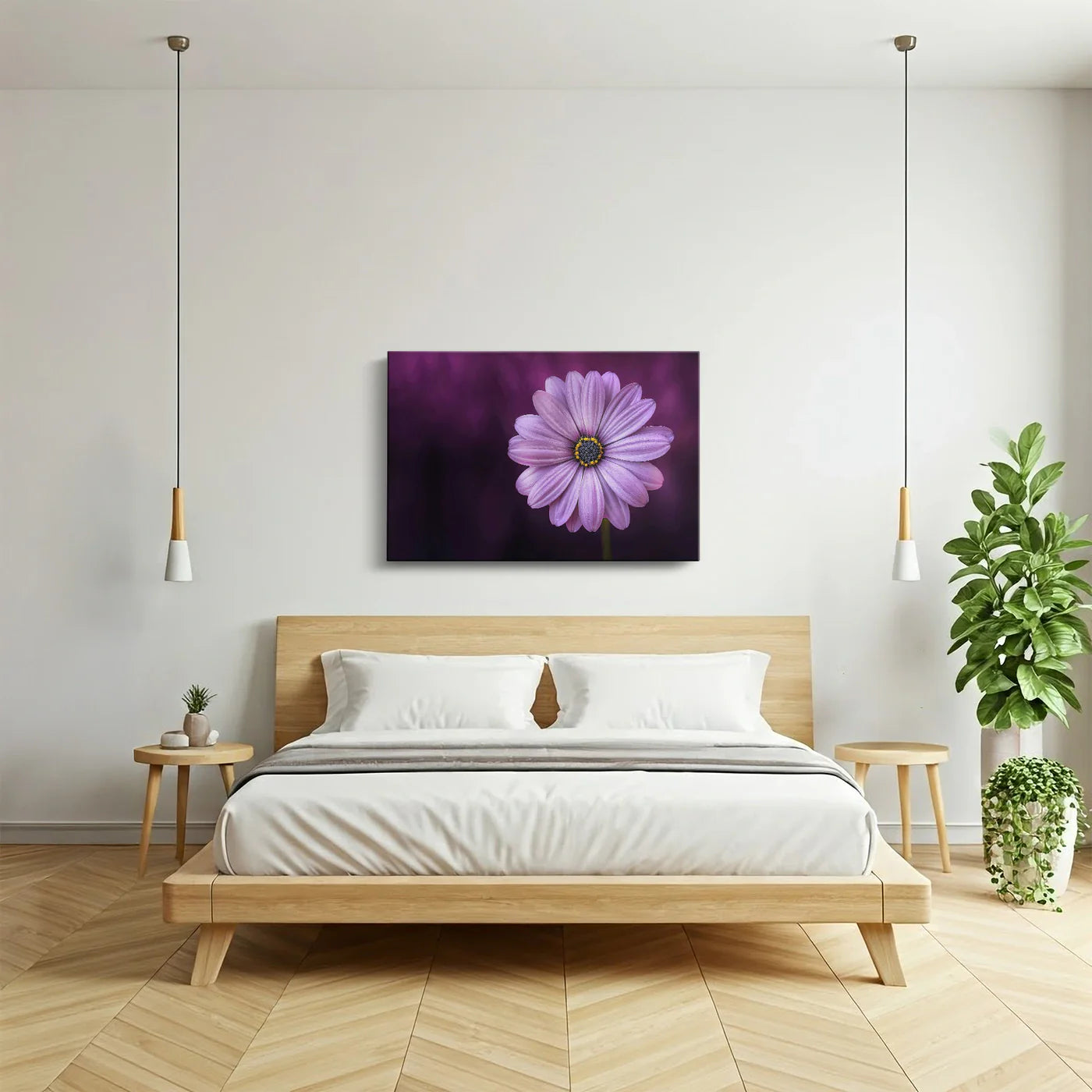 Tablou - Eleganță Florală Delicată Vedere Lateral