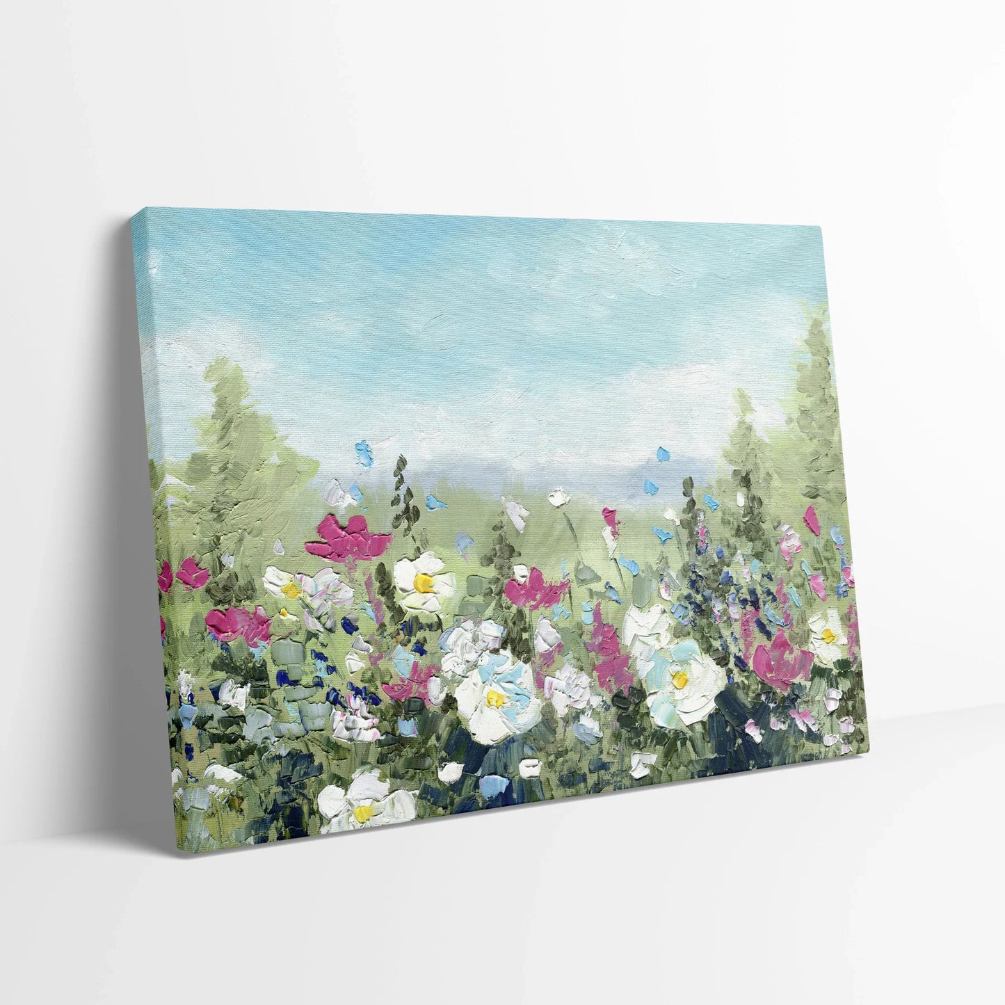 Tablou Flori - Peisaj de Vară cu Flori Sălbatice