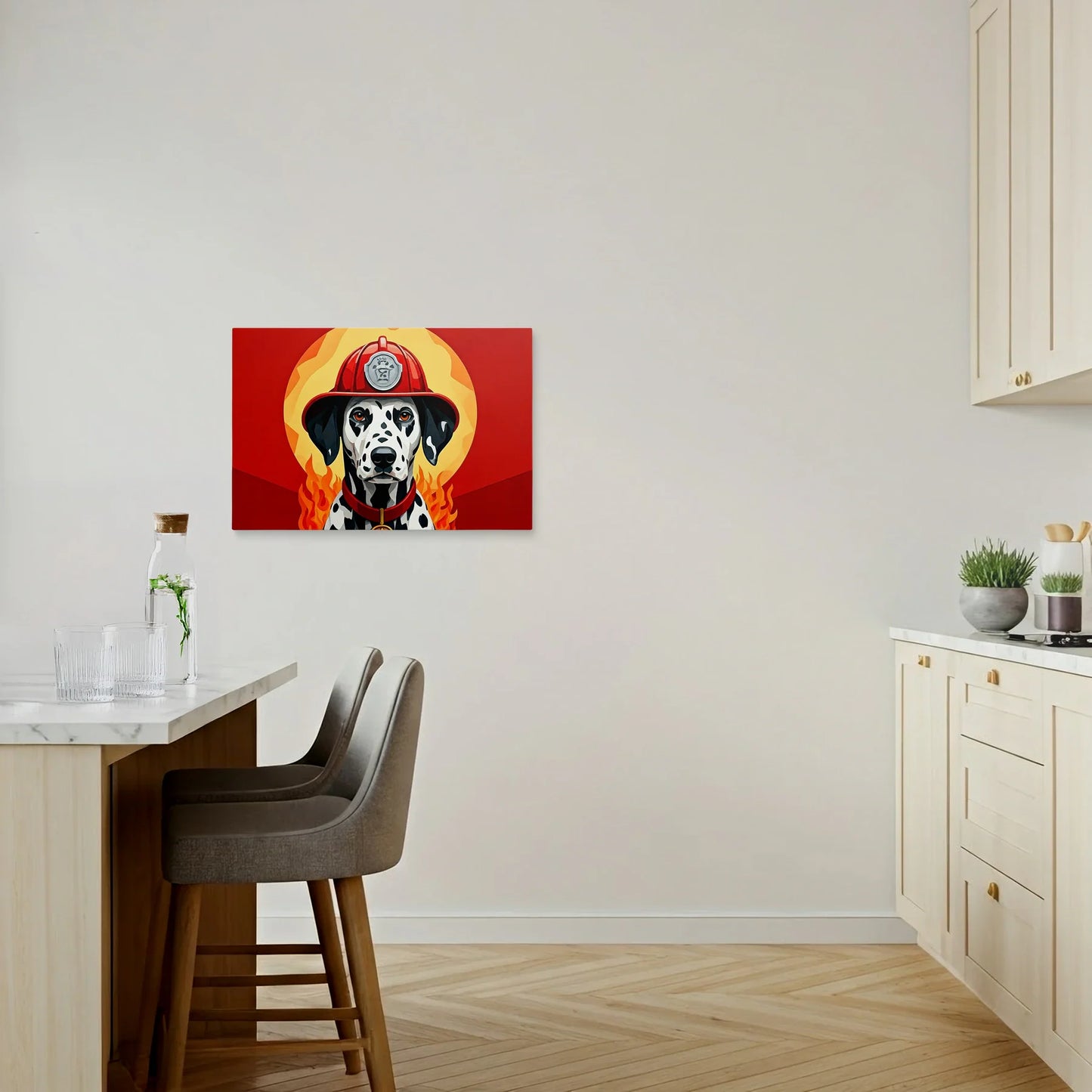 Tablou Modern - Portret Geometric Al Câinelui 2 - vedere bucatarie