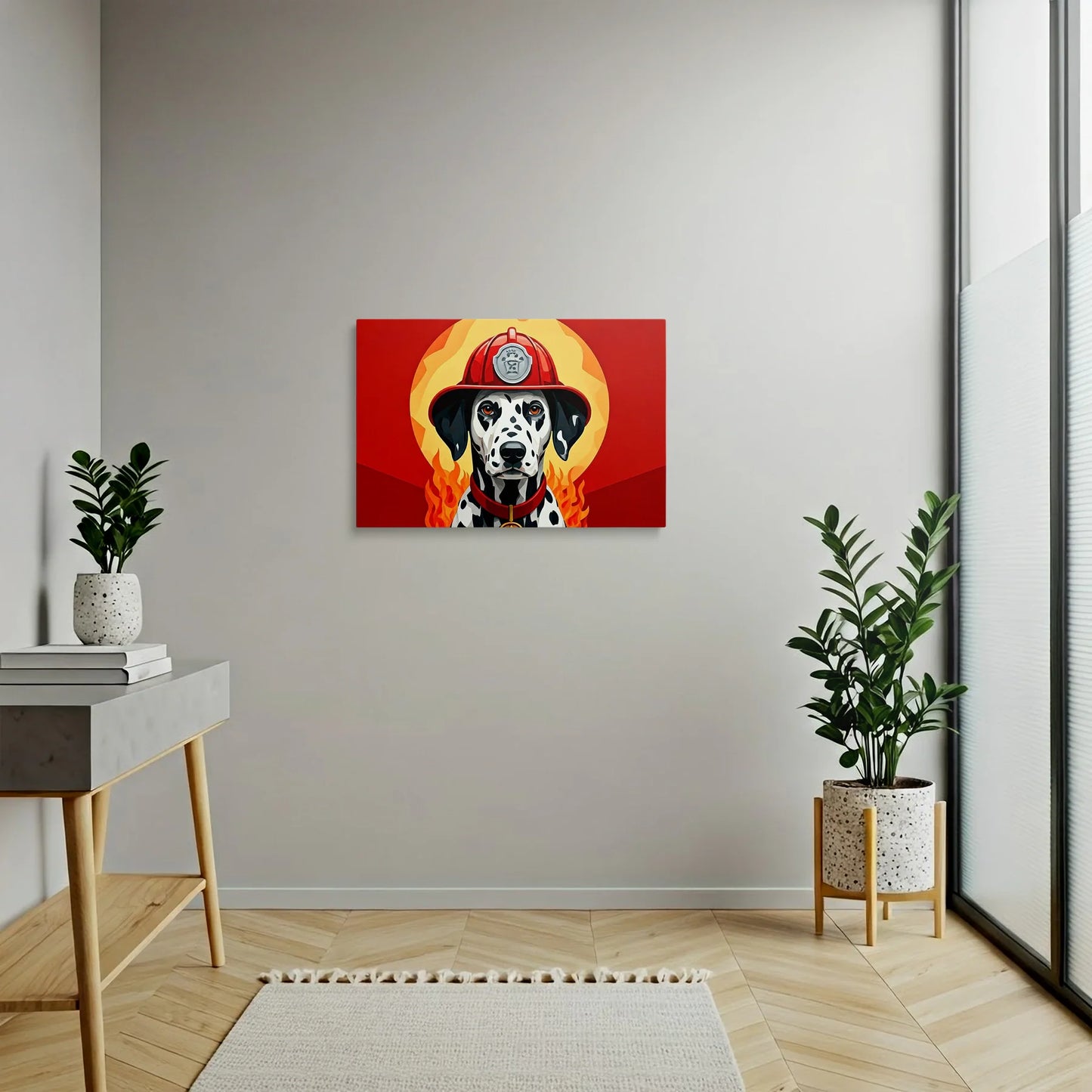 Tablou Modern - Portret Geometric Al Câinelui 2 - vedere hol