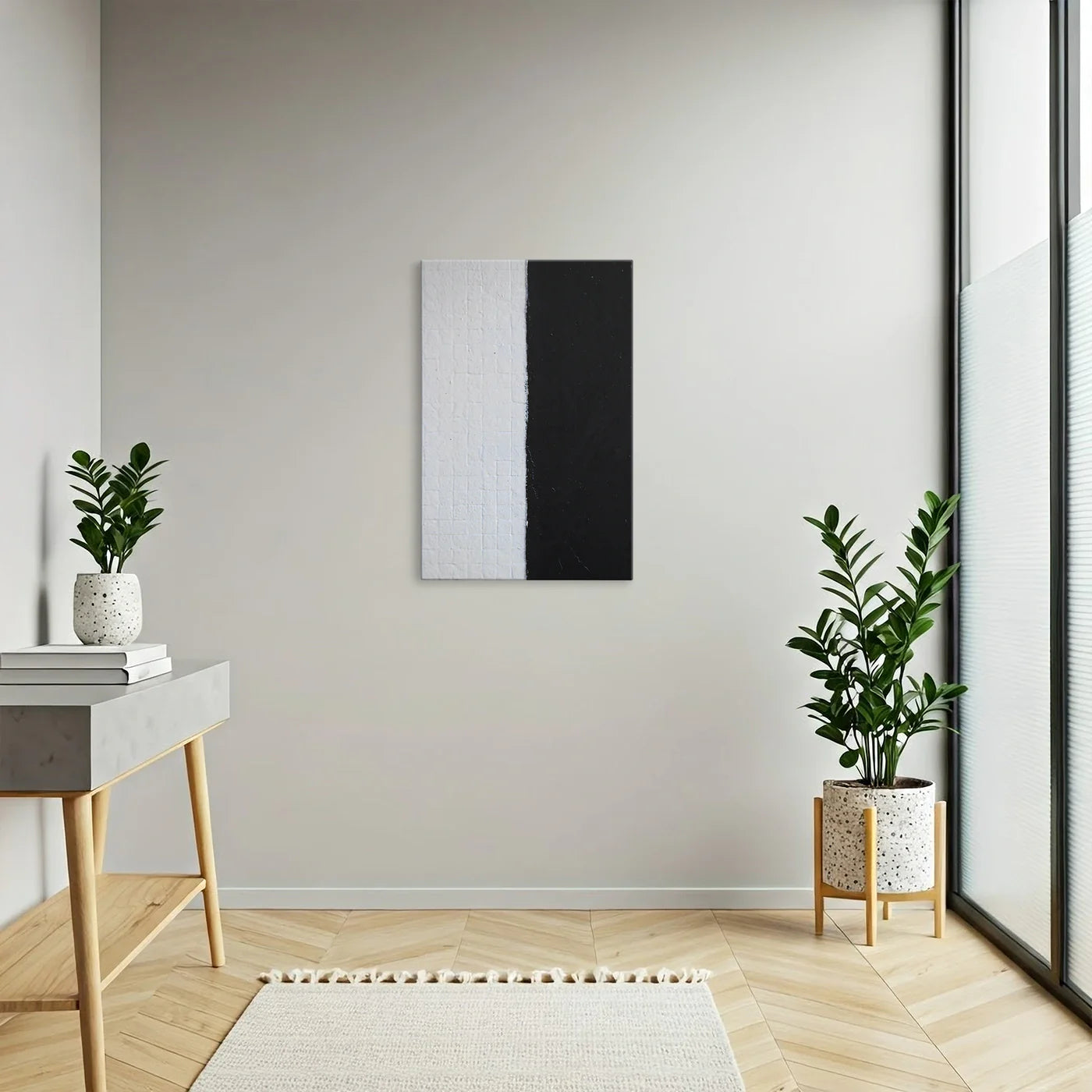 Tablou - Contrast alb negru Vedere Hol