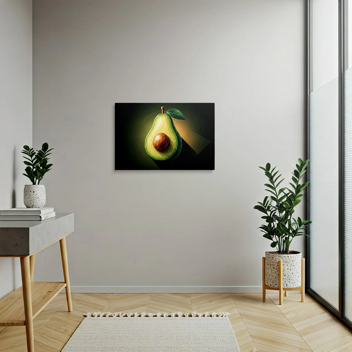 Tablou Modern - Avocado Cubist Colorat - vedere hol