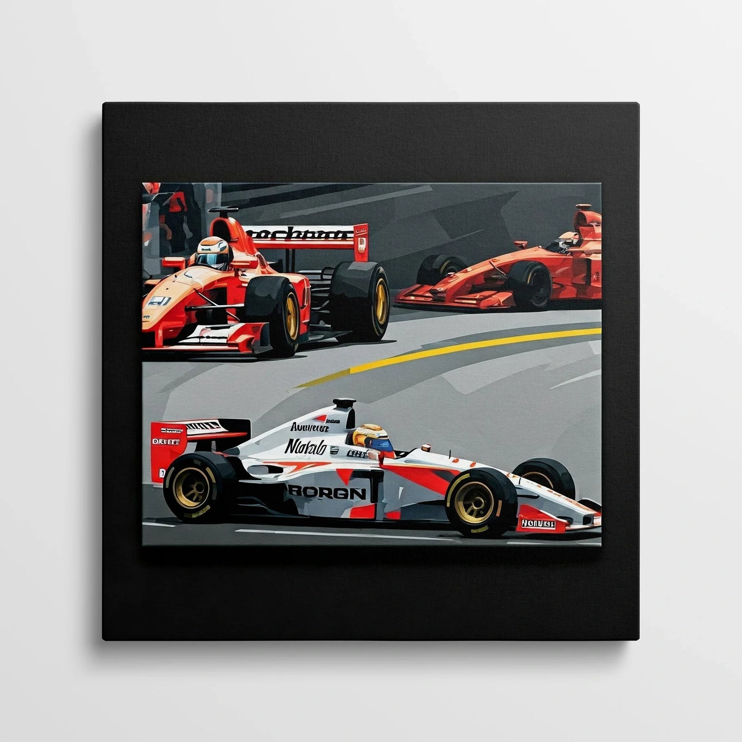 Tablou Modern - Lupta Iconică Din Formula 1