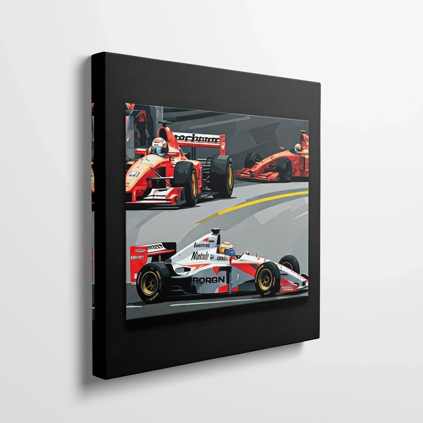Tablou Modern - Lupta Iconică Din Formula 1