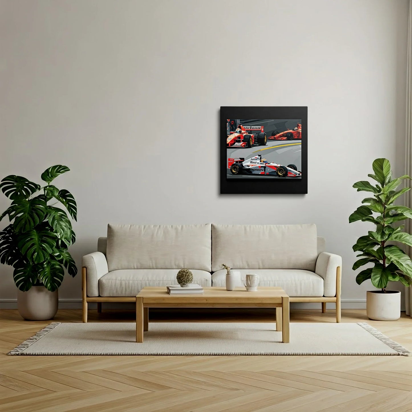 Tablou Modern - Lupta Iconică Din Formula 1