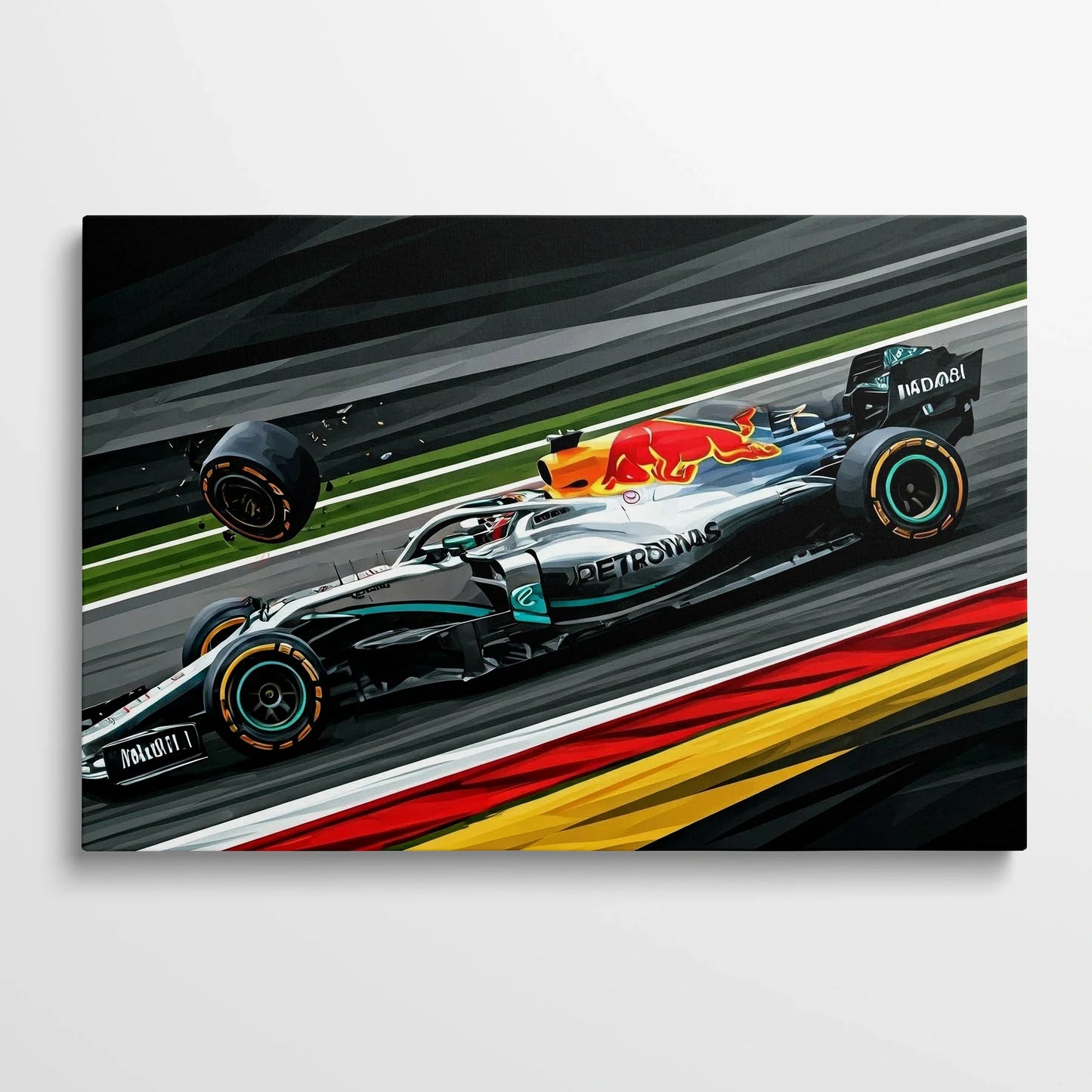 Tablou Modern - Incident în Formula 1