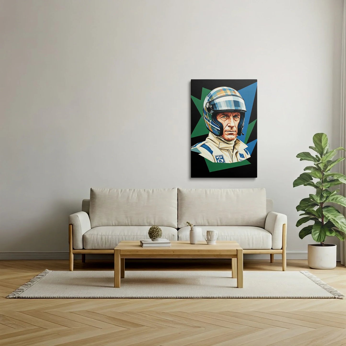 Tablou Modern - Portret Cubist de Formula 1 (2)