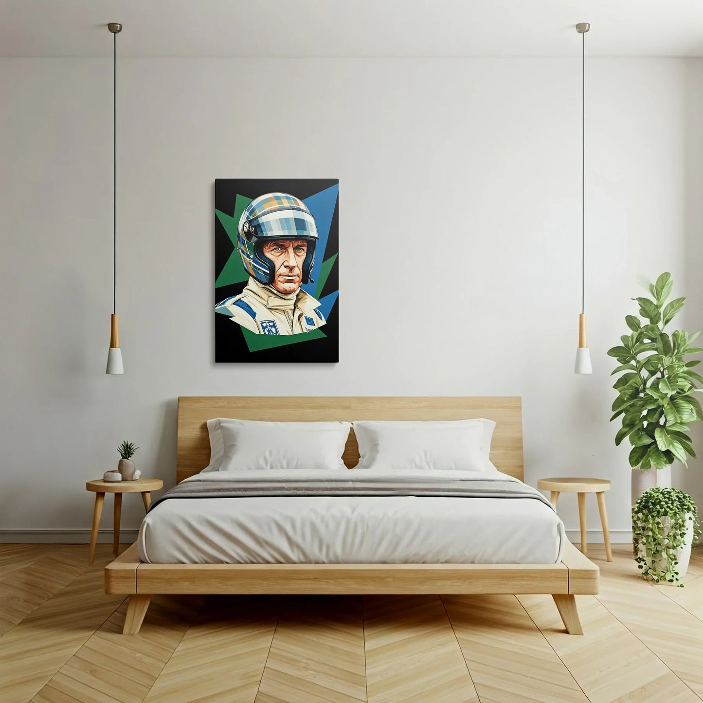 Tablou Modern - Portret Geometric Al Unui Campion