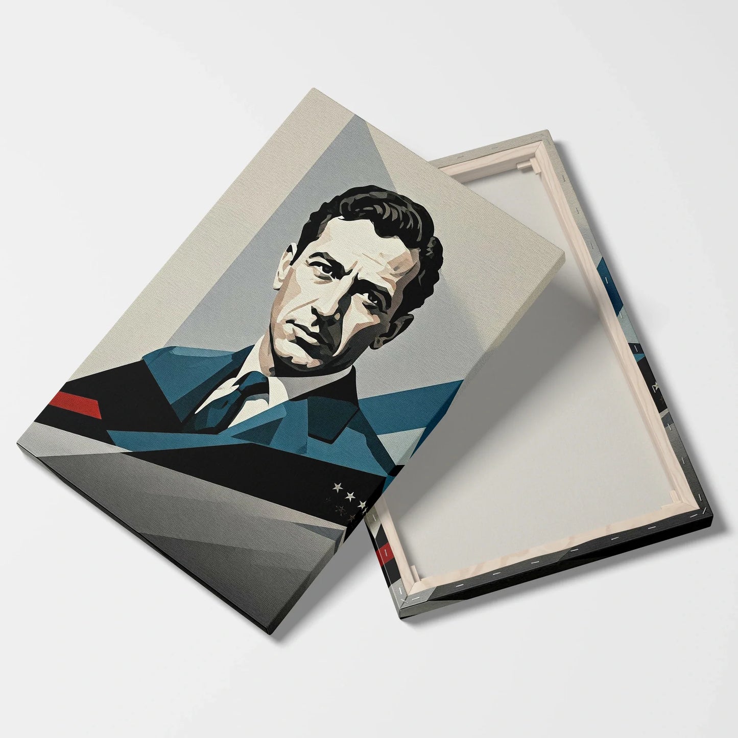 Tablou Modern - Portret Cubist Juan Manuel Fangio