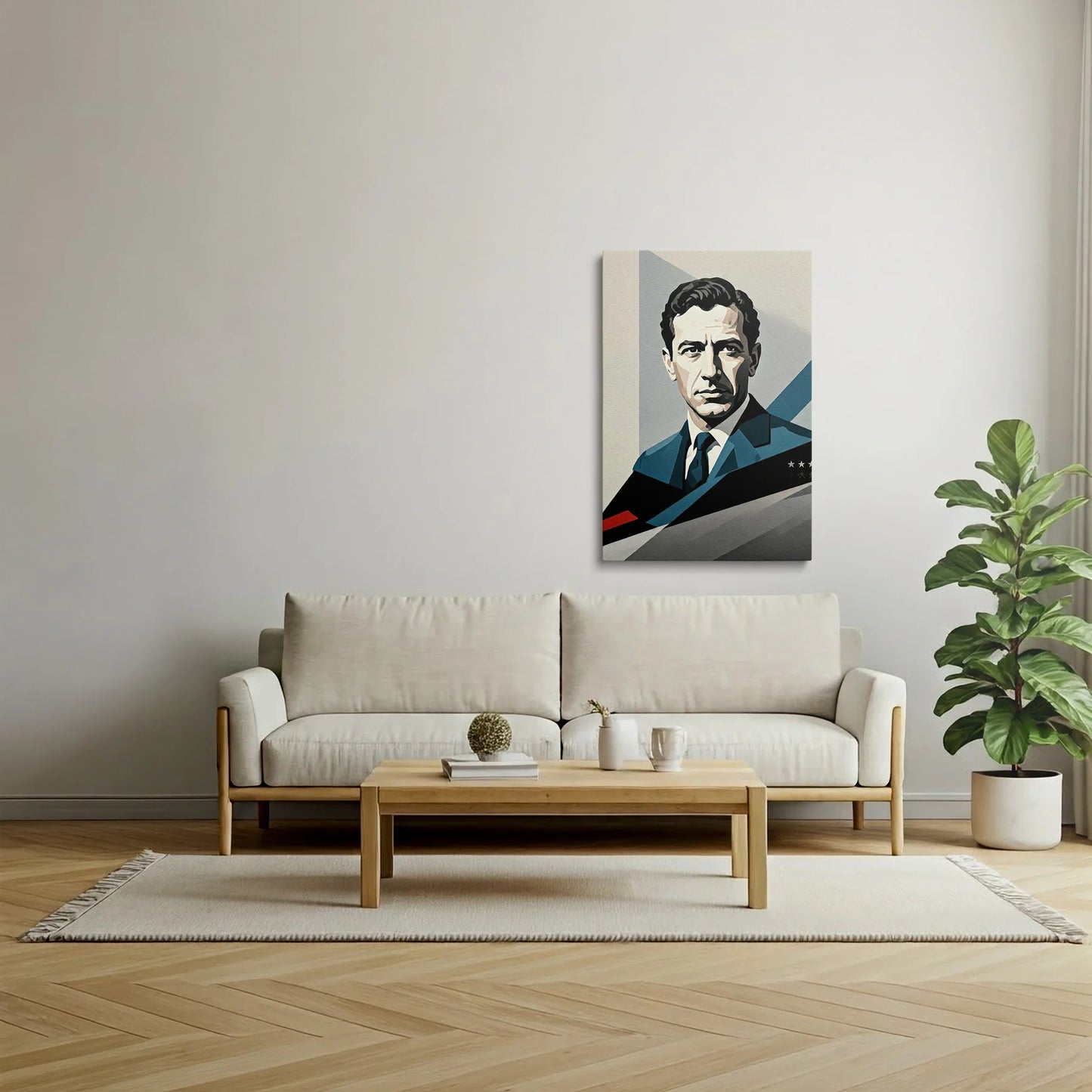 Tablou Modern - Portret Cubist Al Unui Legendar Autor de Curse