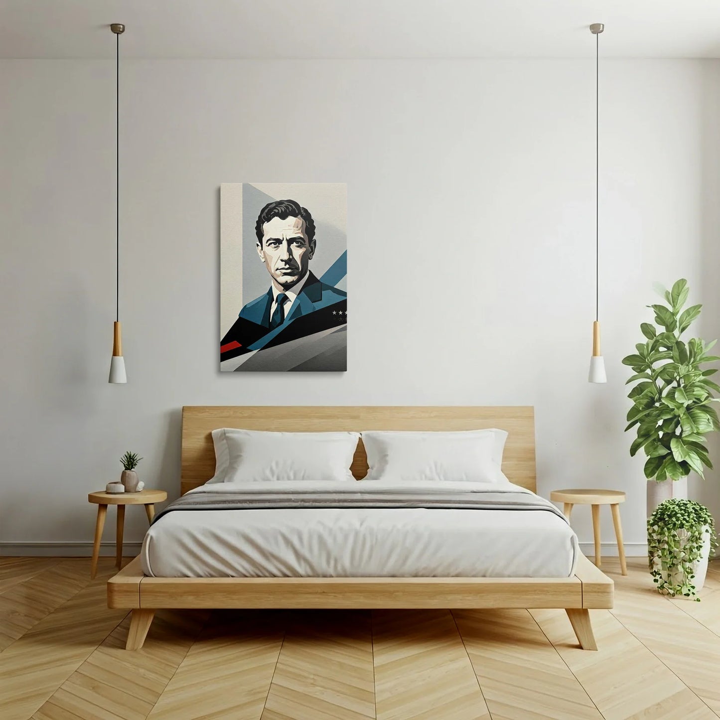 Tablou Modern - Portret Cubist Juan Manuel Fangio