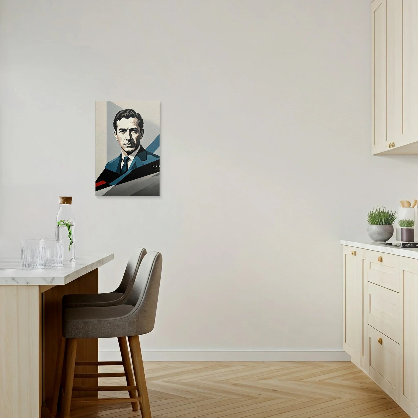 Tablou Modern - Portret Cubist Juan Manuel Fangio