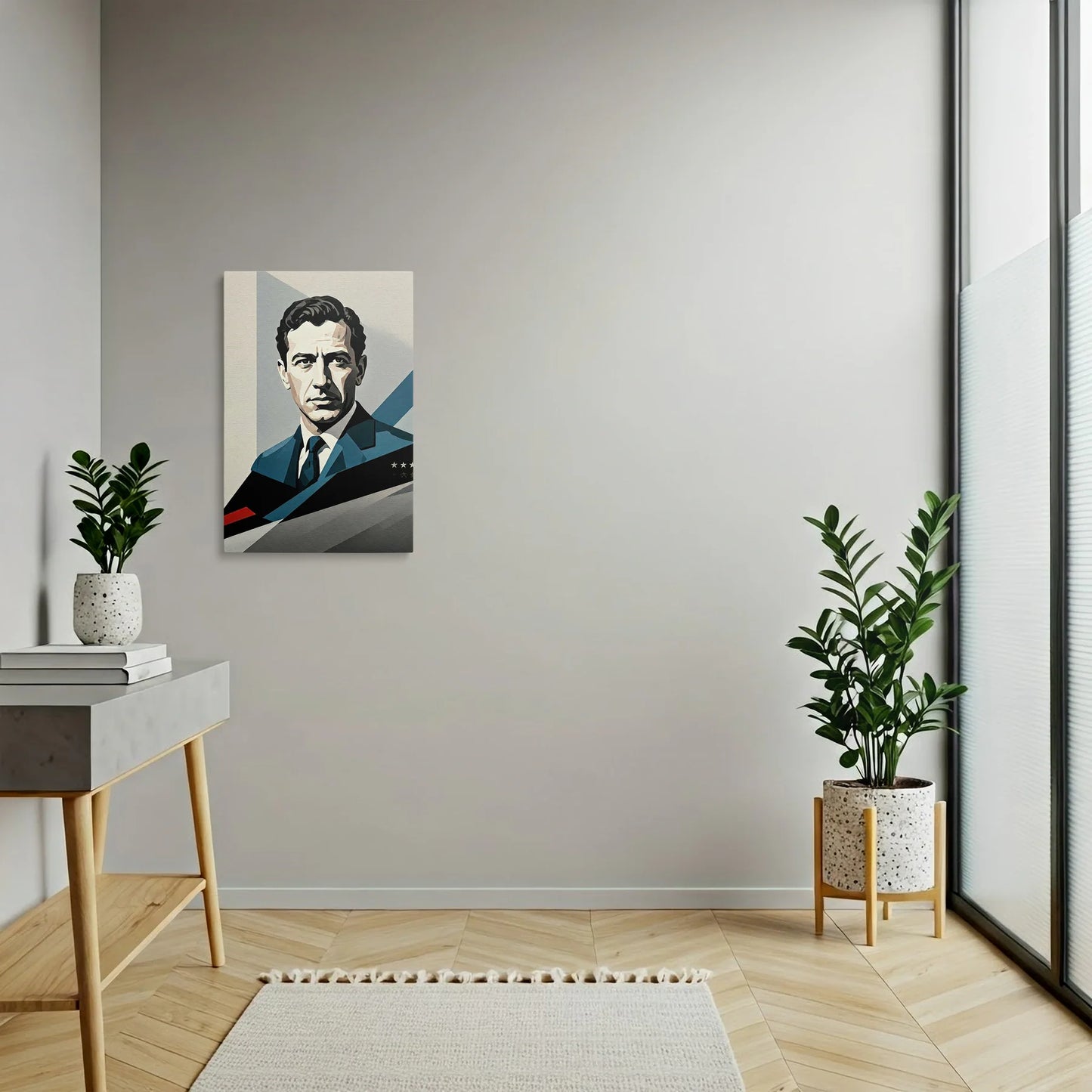 Tablou Modern - Portret Cubist Juan Manuel Fangio