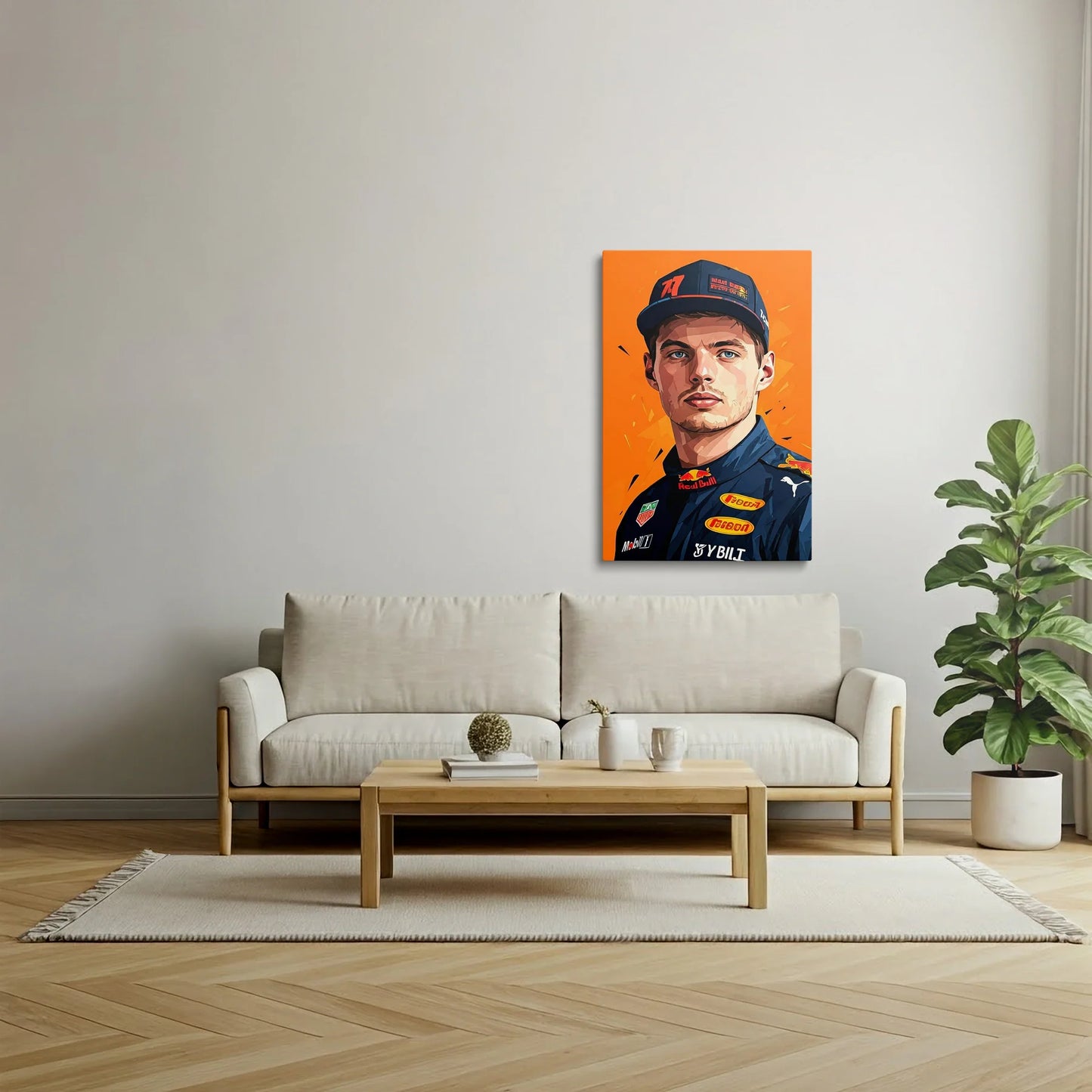 Tablou Modern - Portret Cubist Max Verstappen