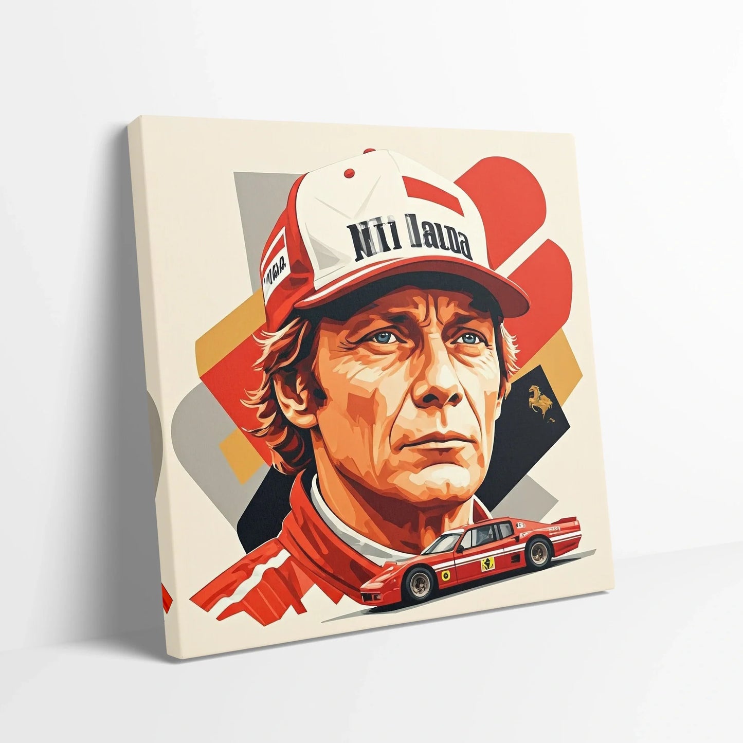 Tablou Modern - Portret Cubist Niki Lauda