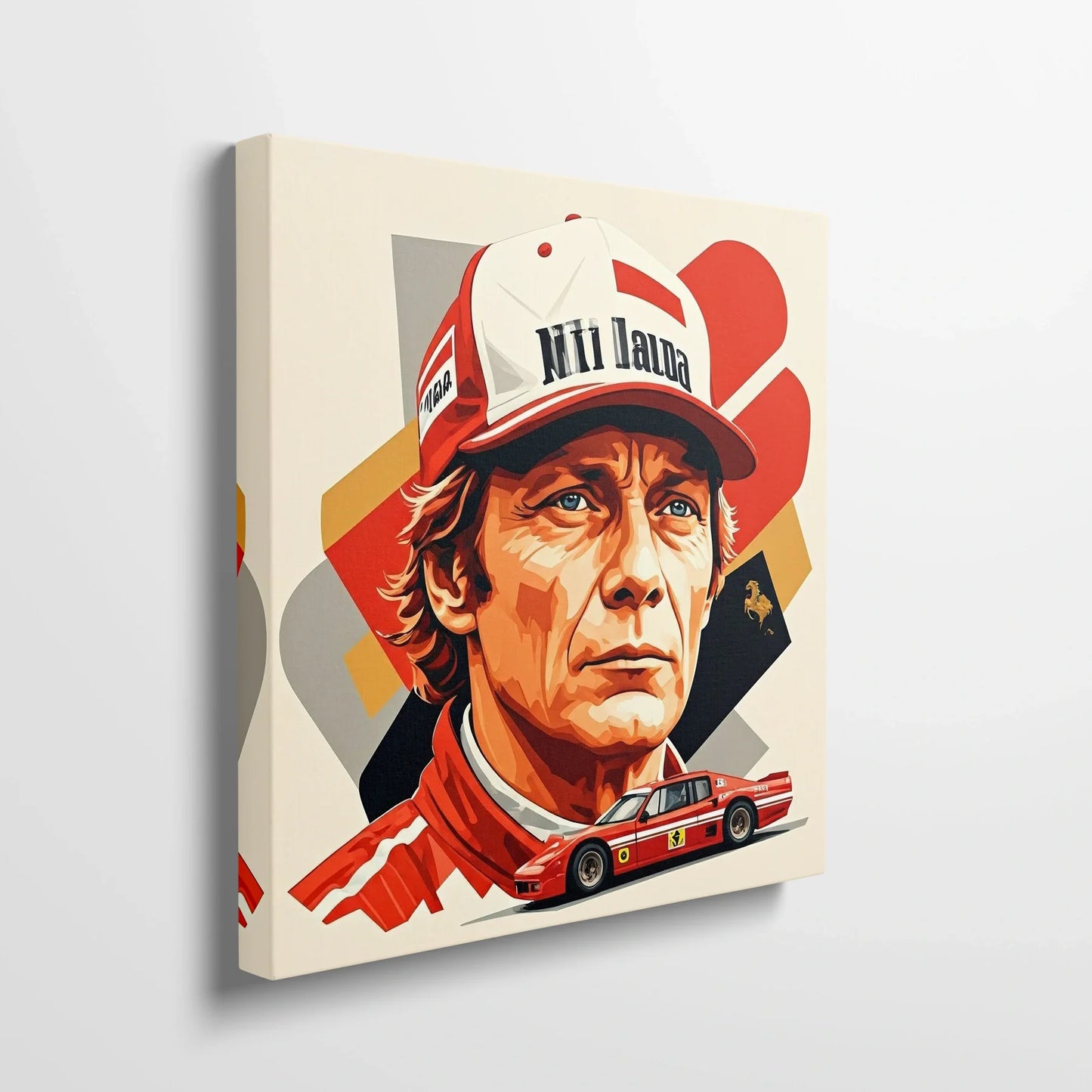 Tablou Modern - Portret Cubist Niki Lauda